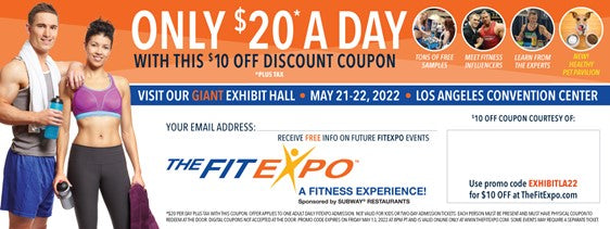 When is TheFitExpo LA? SAVE $10 on Entry