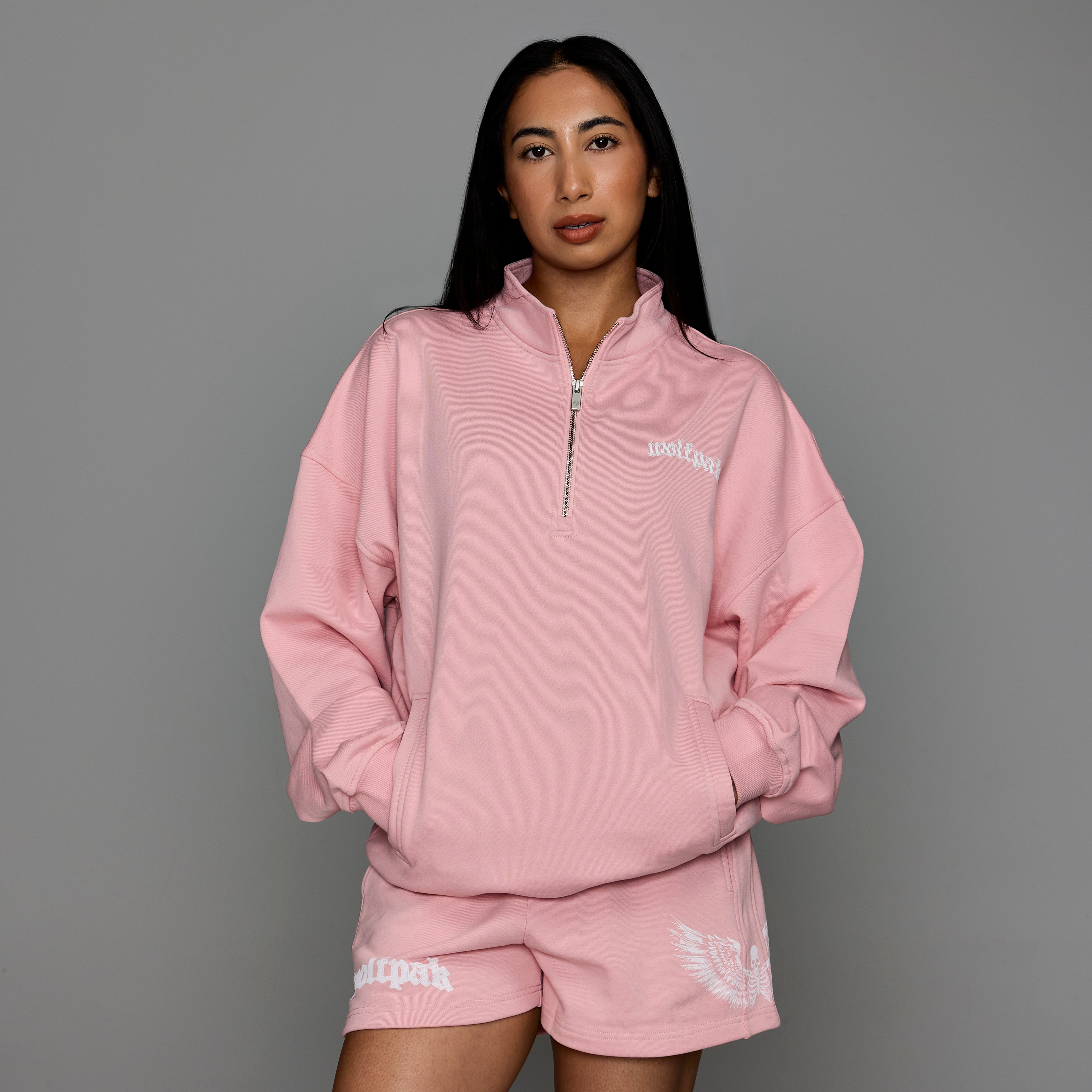 Deathwing Pink Half Zip