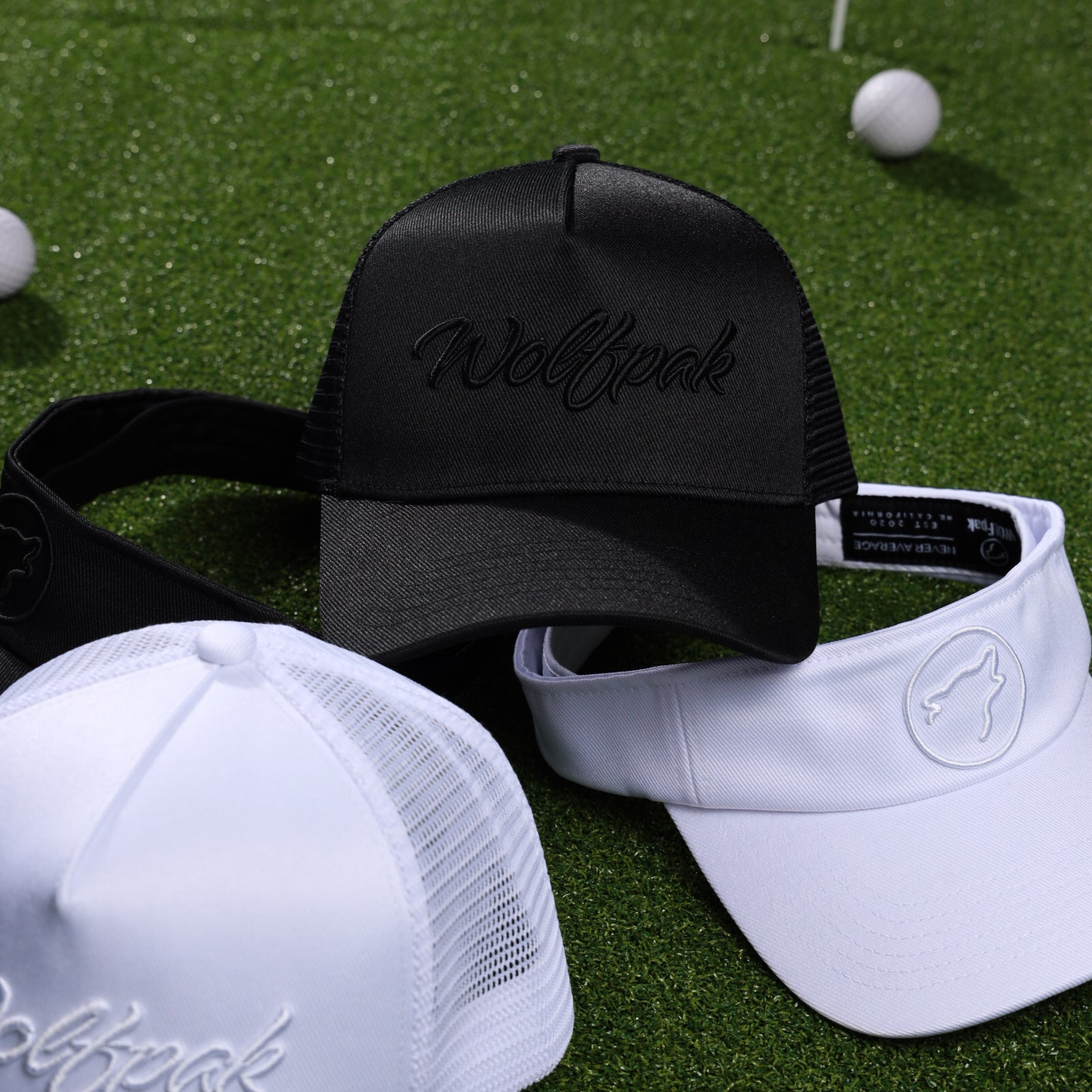 Trucker Cap Script Alpha Schwarz