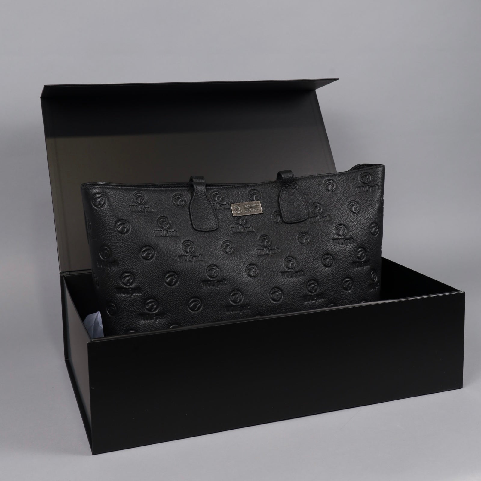 Tote Bag Black Luxury Leather