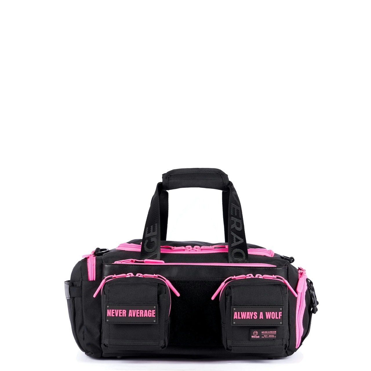 Mini sac de sport 20L Noir Rose Fluo