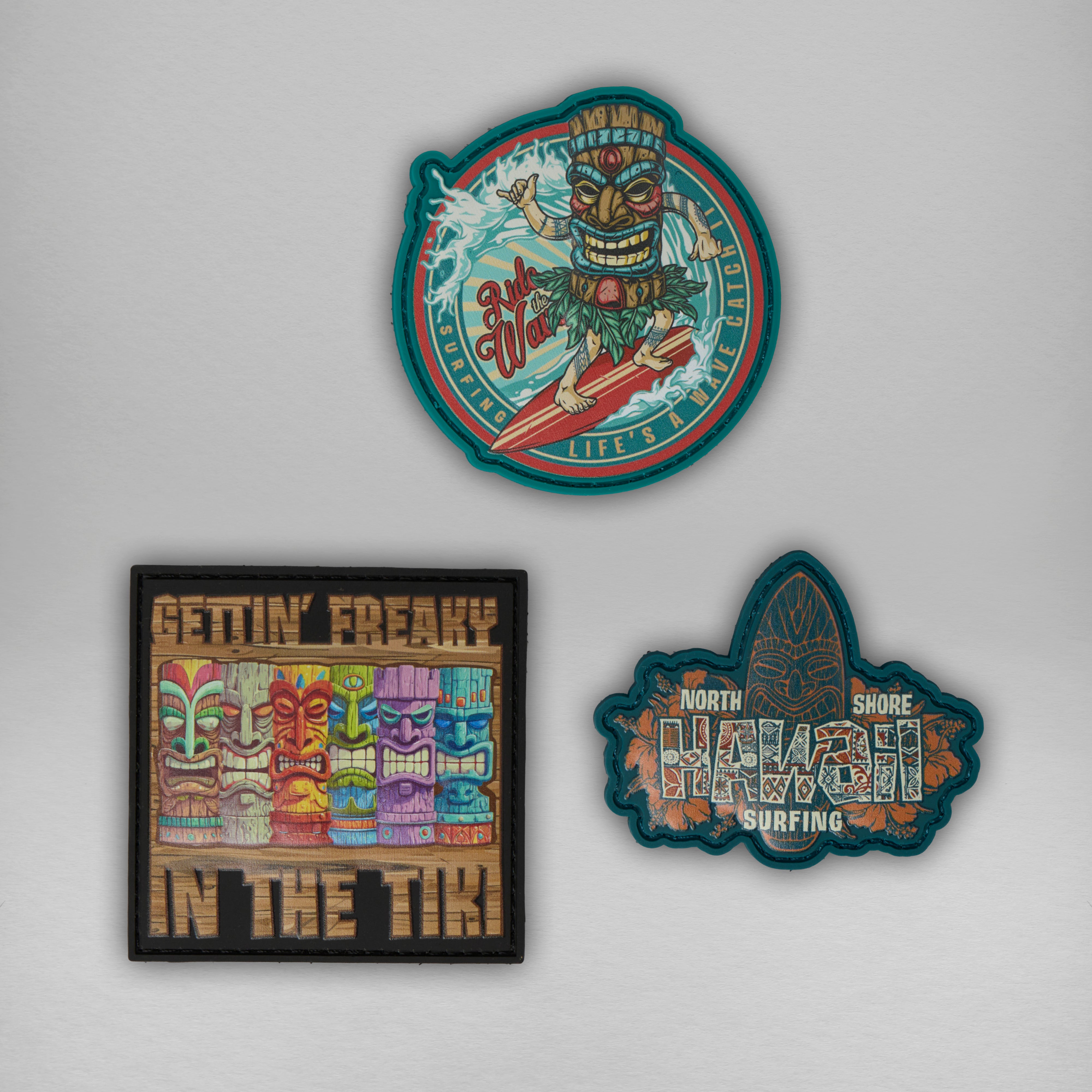 Tiki Surf Rider Patch Bundle