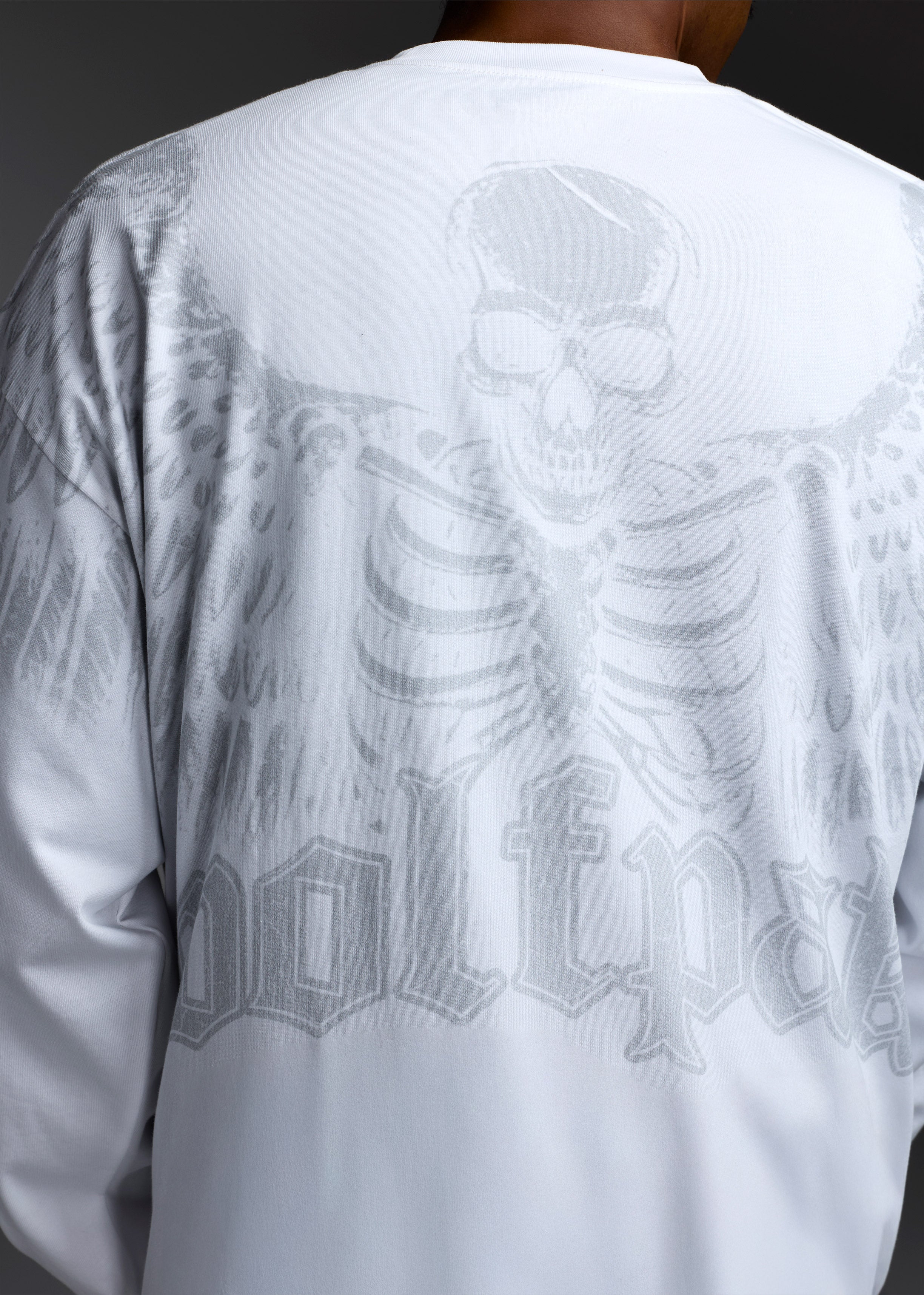 Deathwing White Long Sleeve Tee