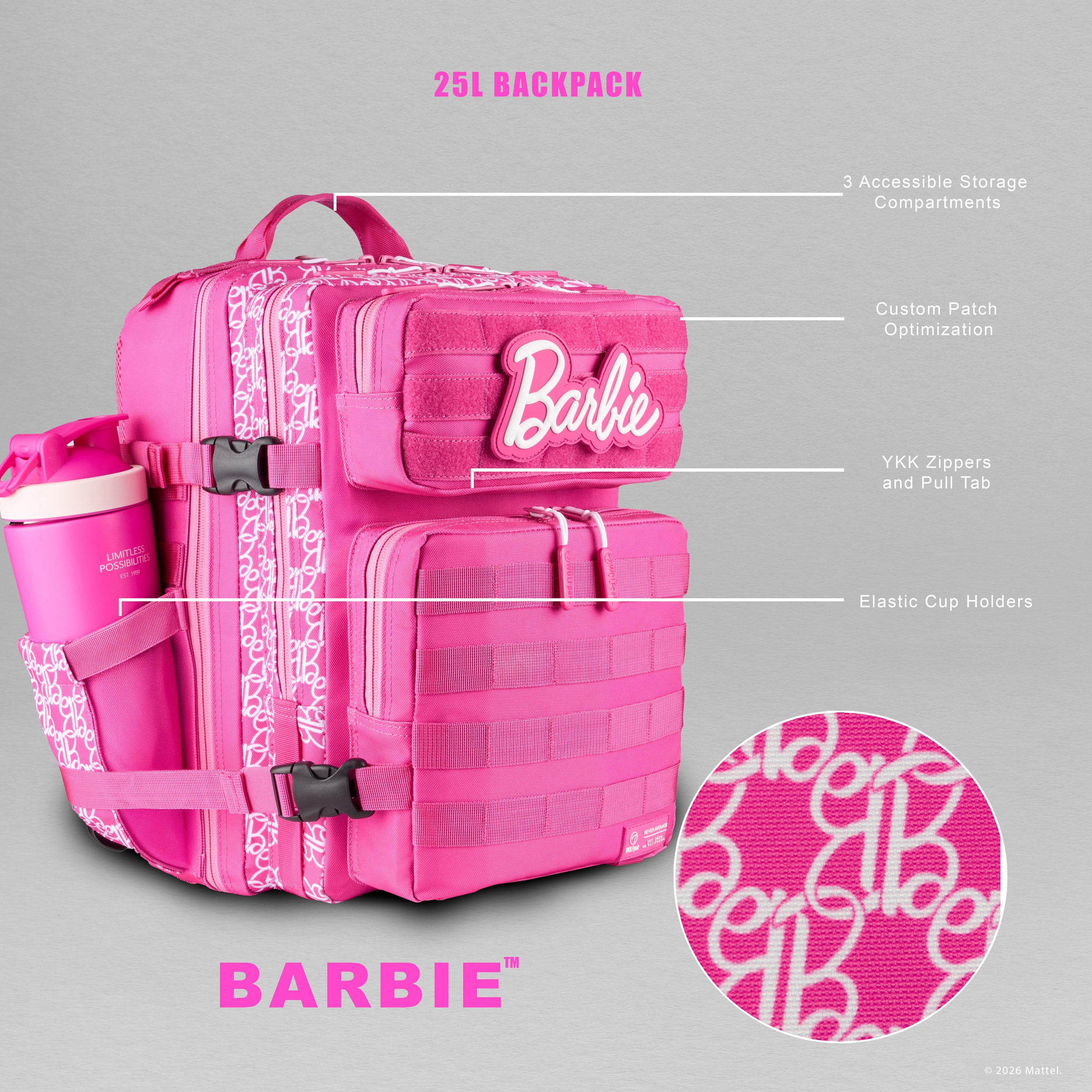 25L Backpack Barbie PREVIEW