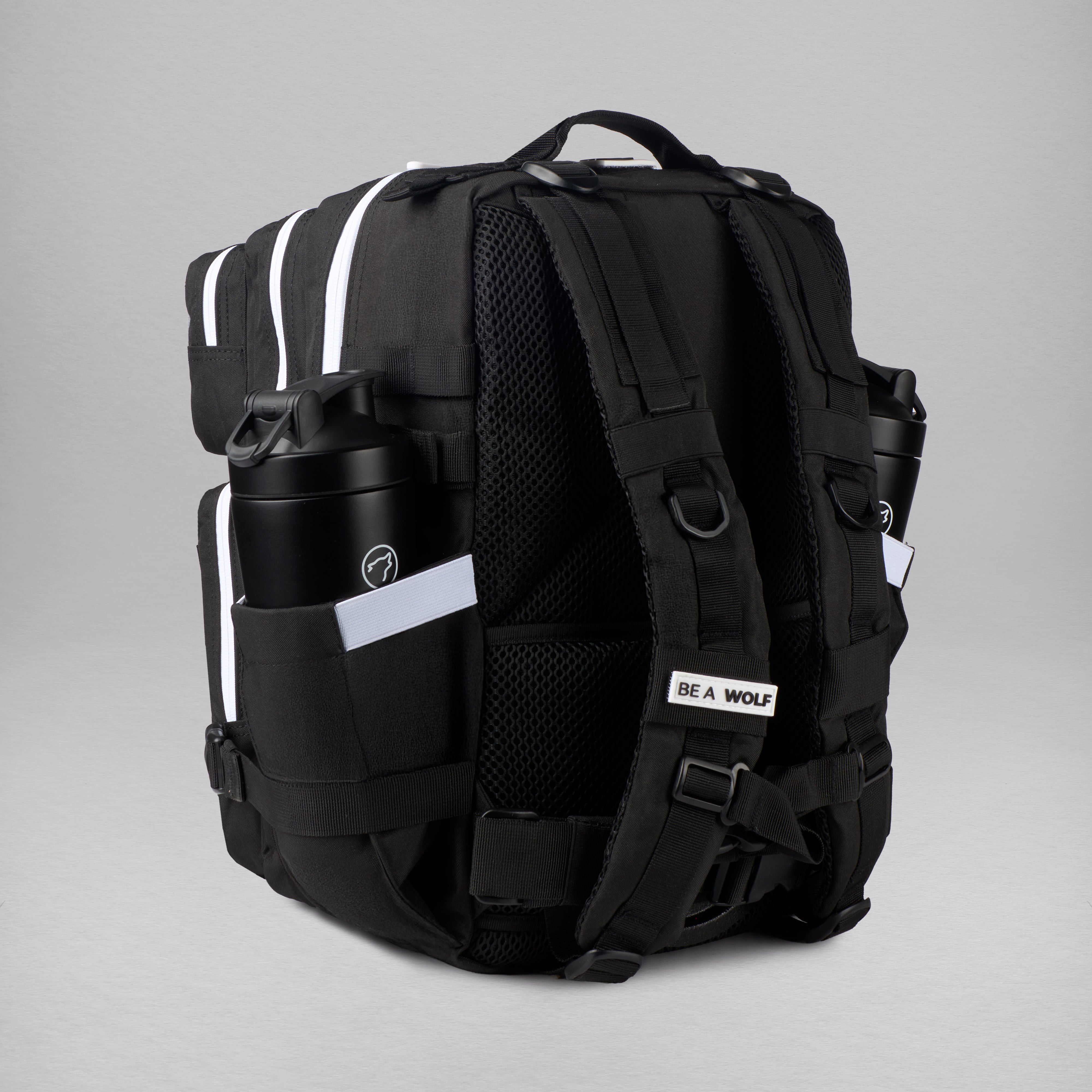 45L Backpack Alpha Black White Accents