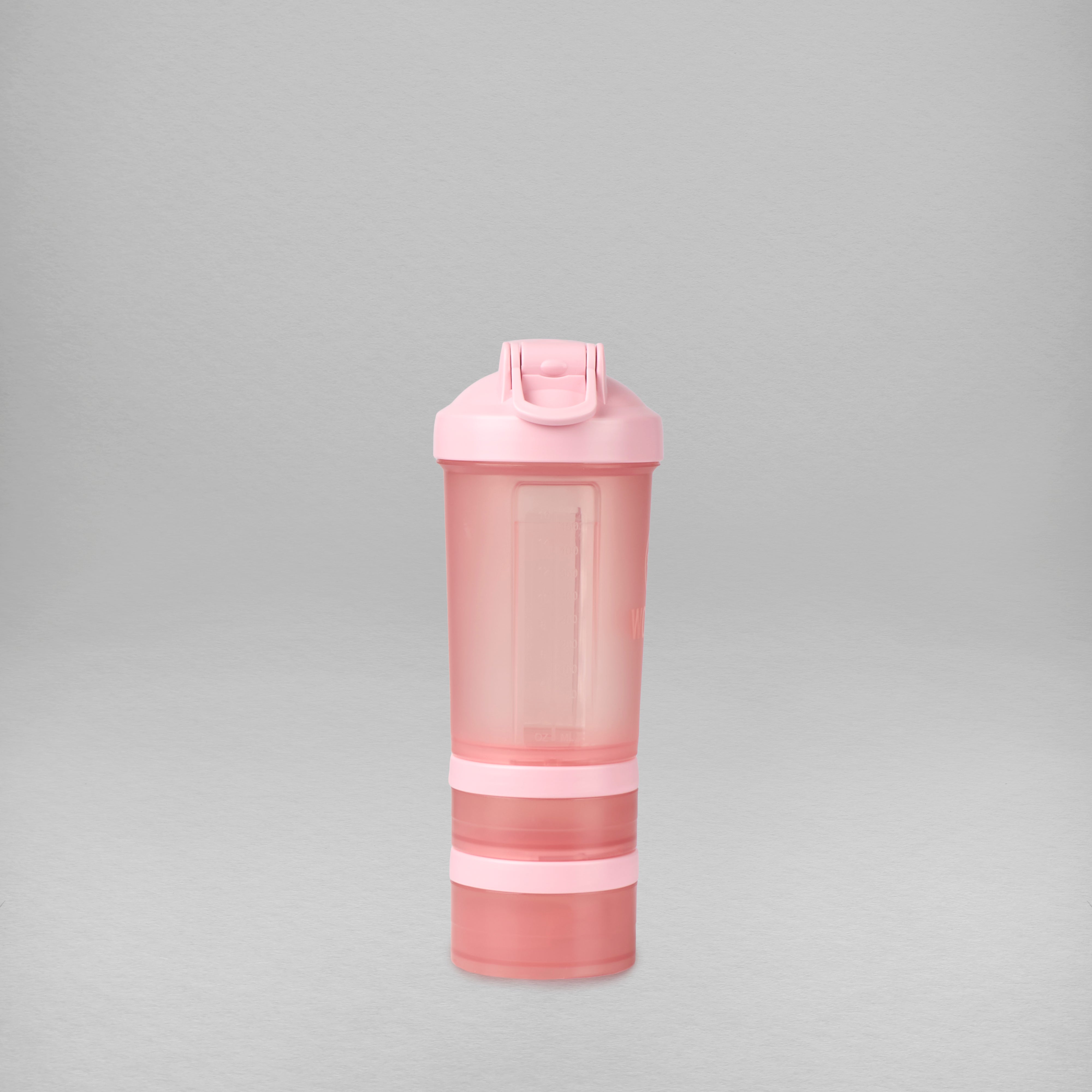 Dream Pink Shaker Bottle With Storage Compartments
