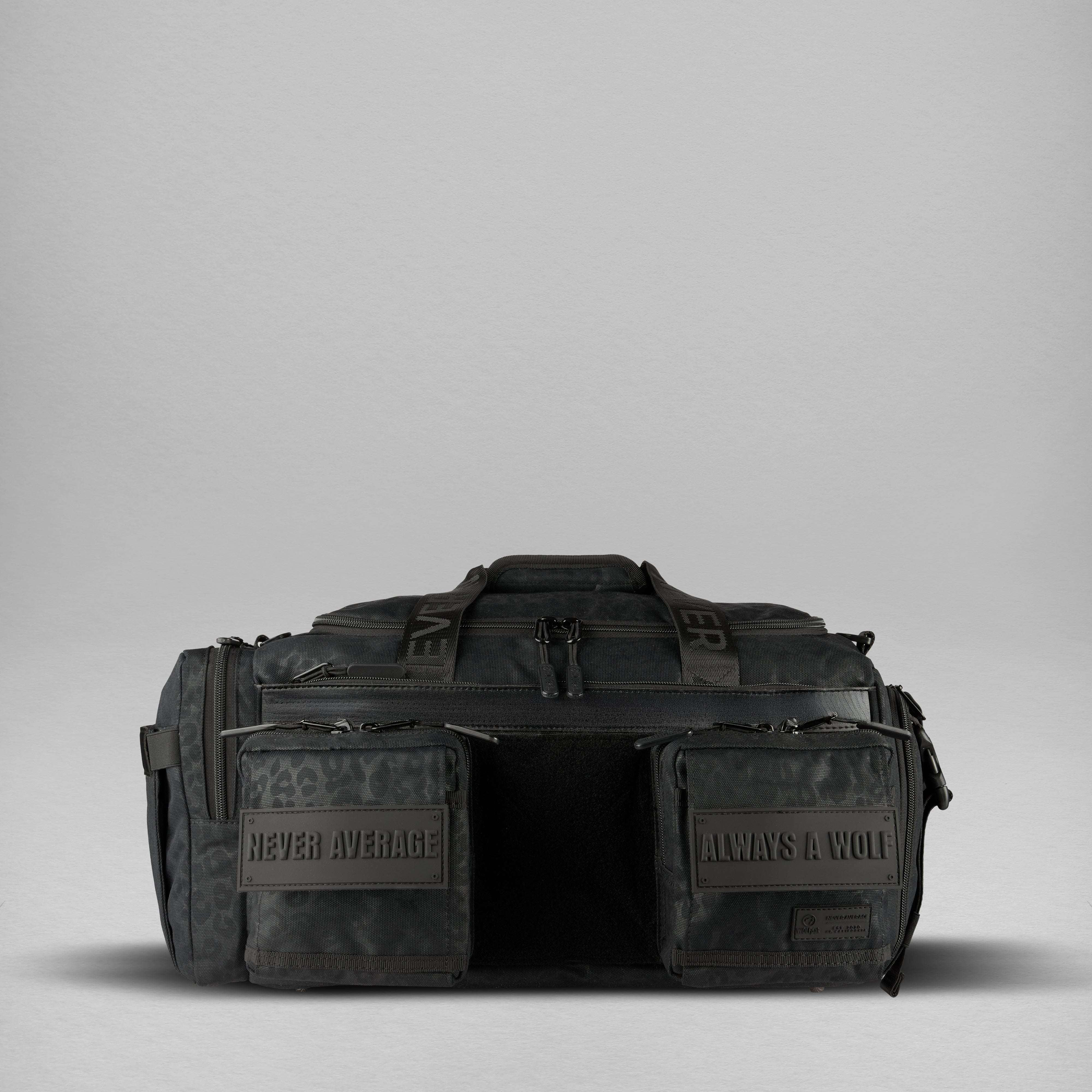 30L Perfect Duffle Bag Black Leopard