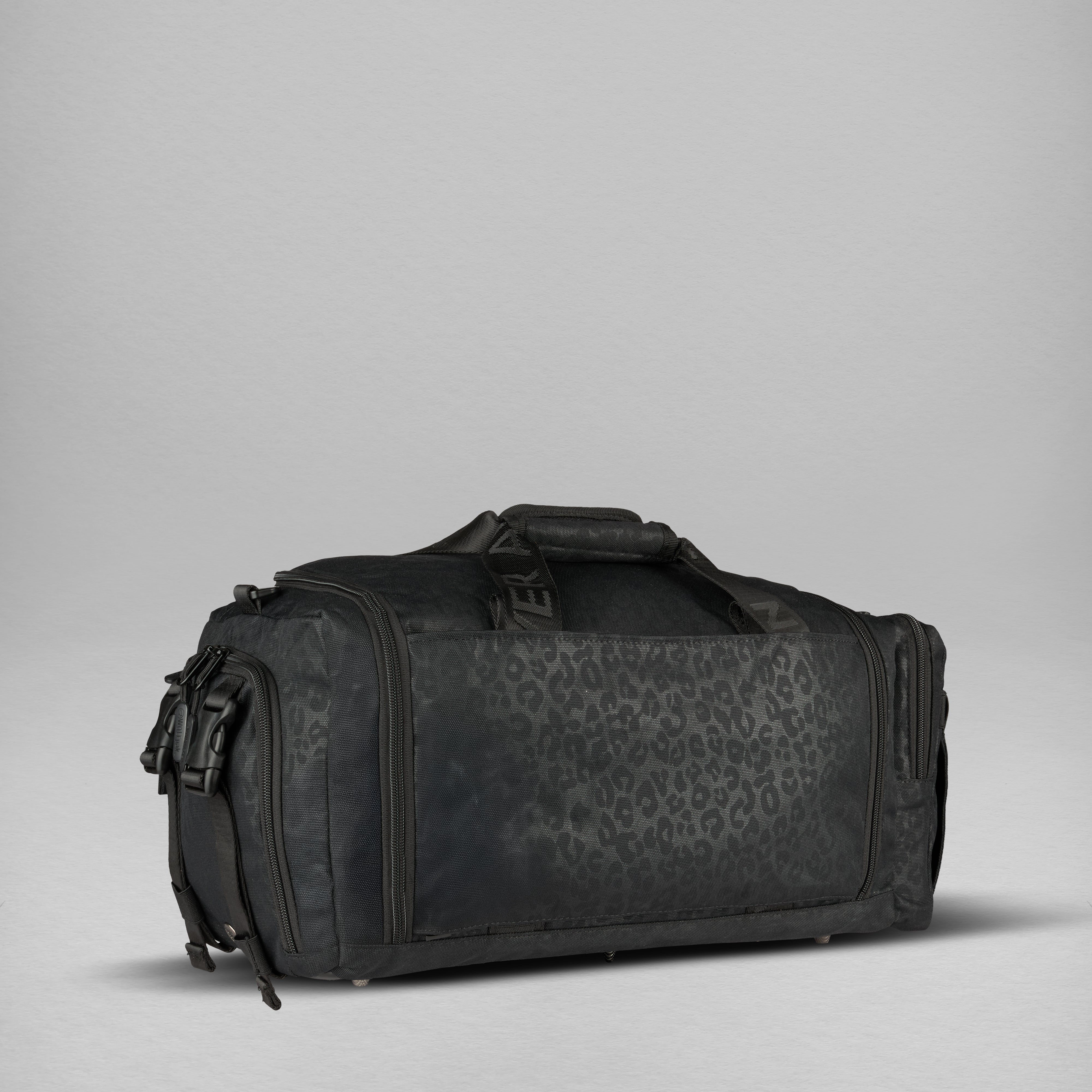 30L Perfect Duffle Bag Black Leopard