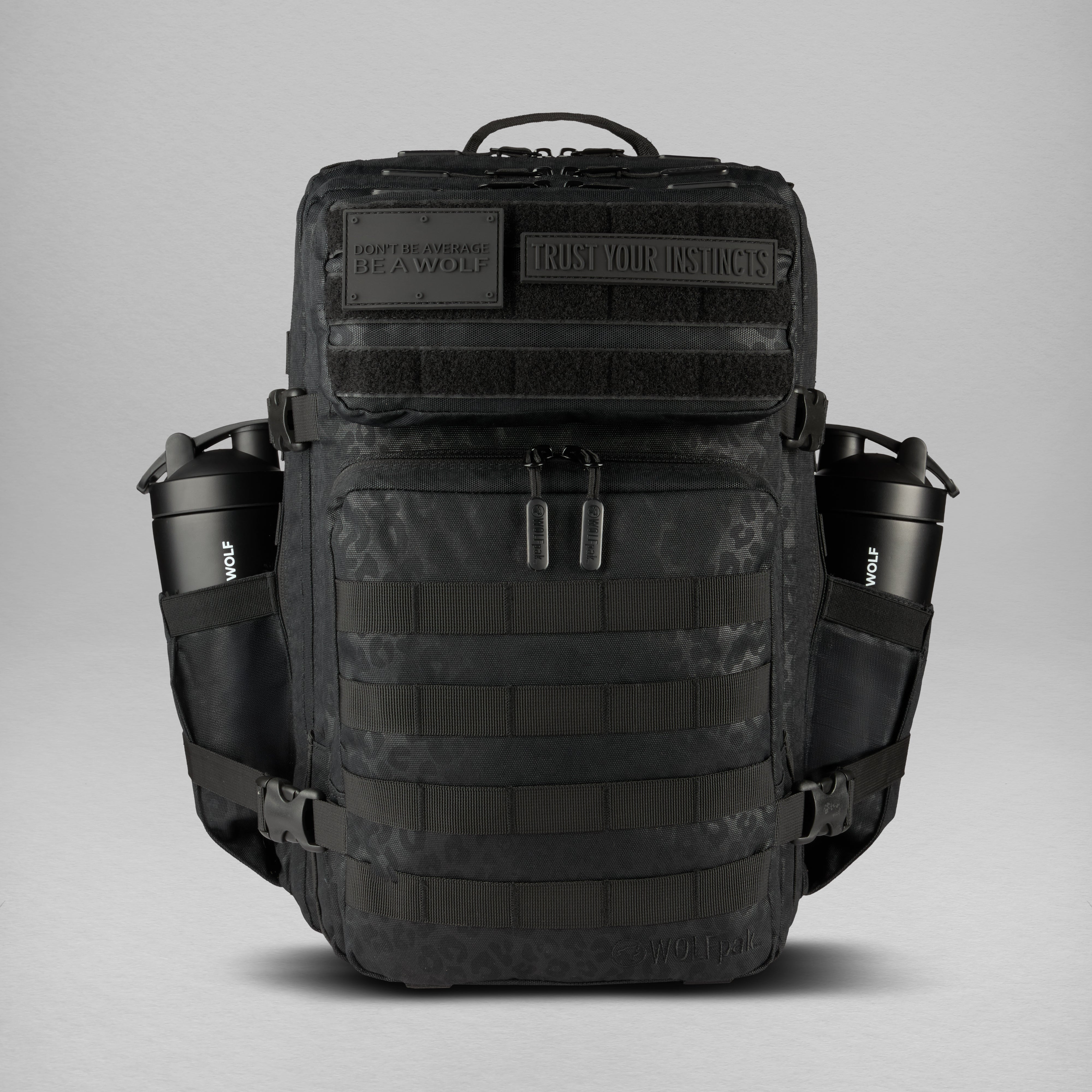 45L Backpack Black Leopard