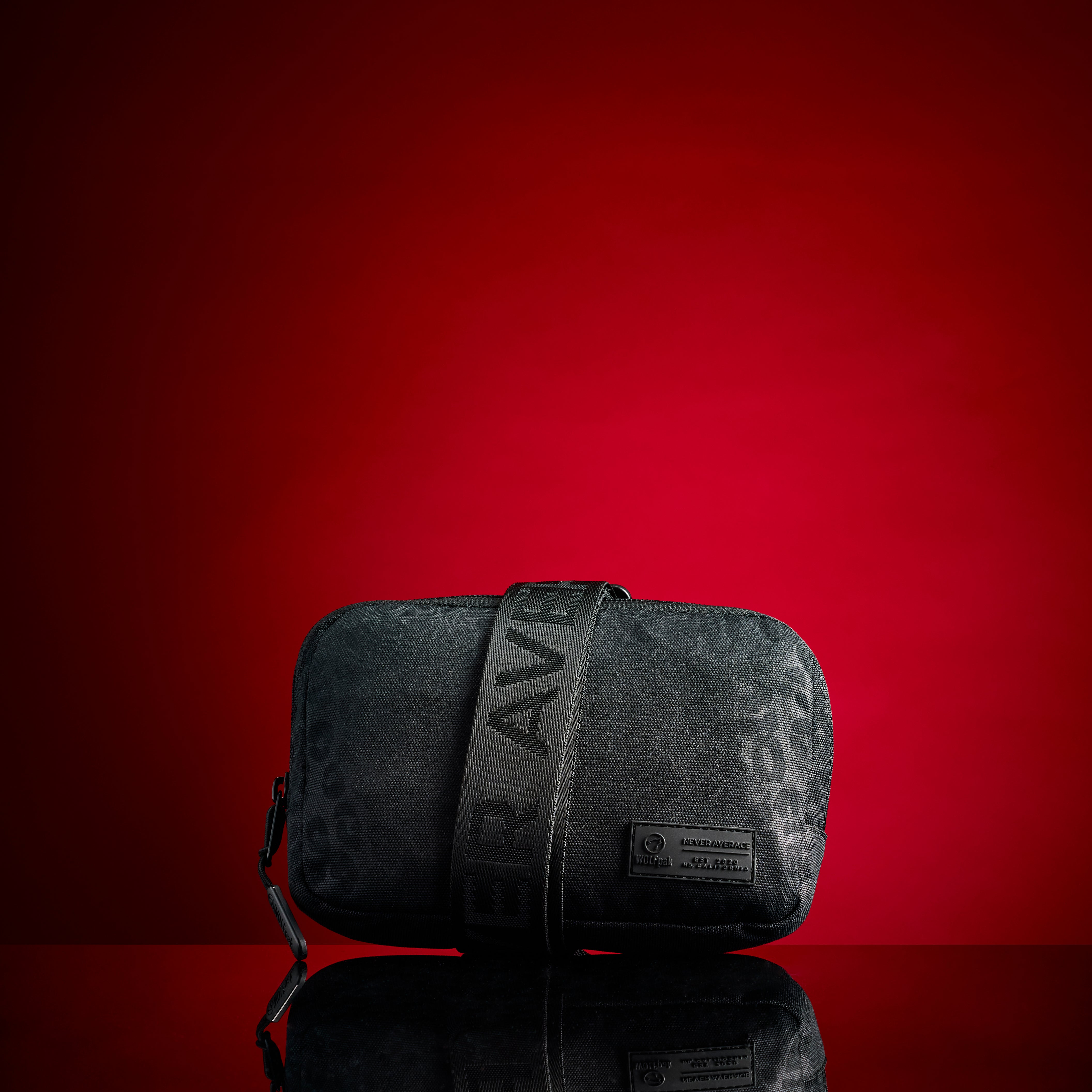 Crossbody Pack Black Leopard