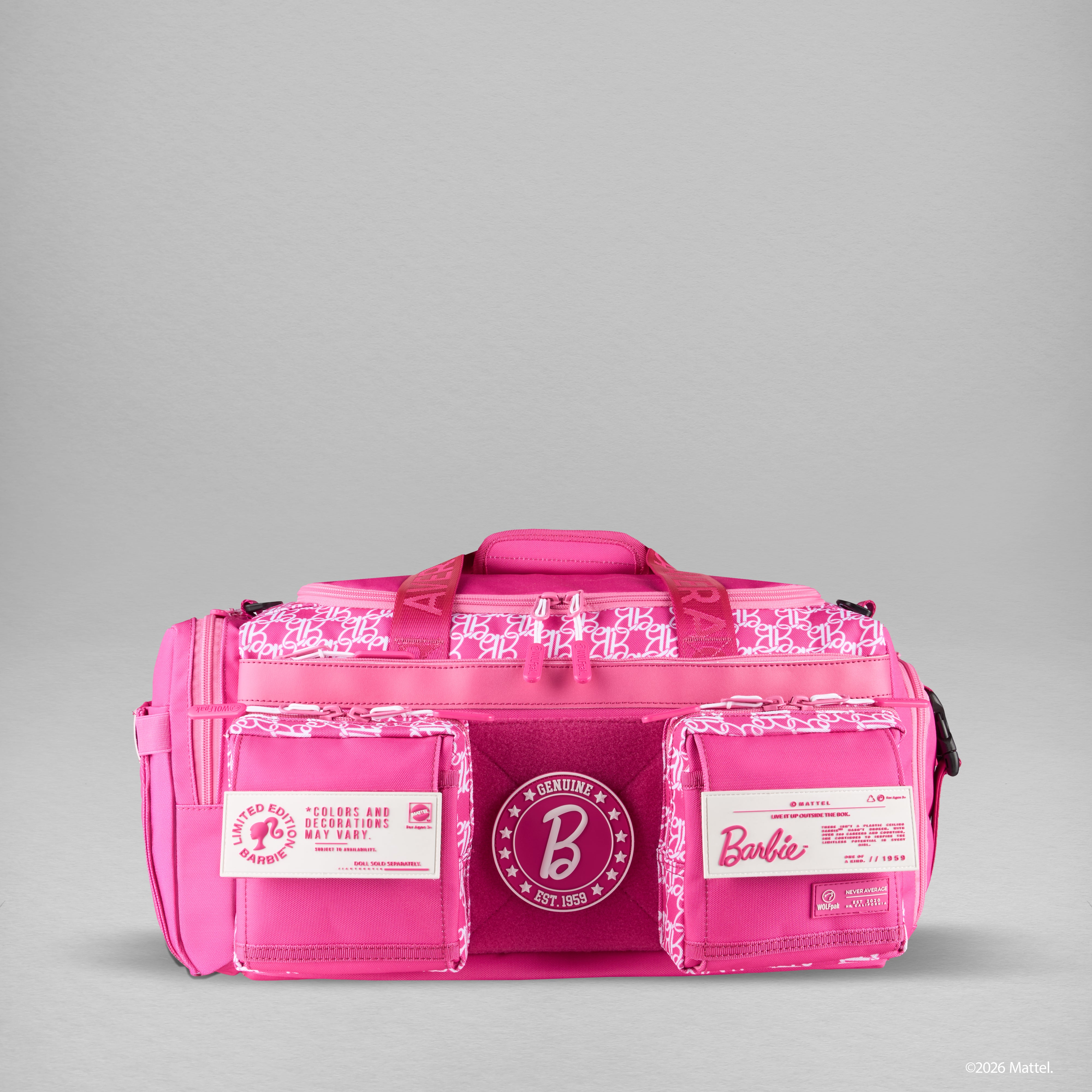 30L Perfect Duffle Bag Barbie (High Demand will ship by 3/16)