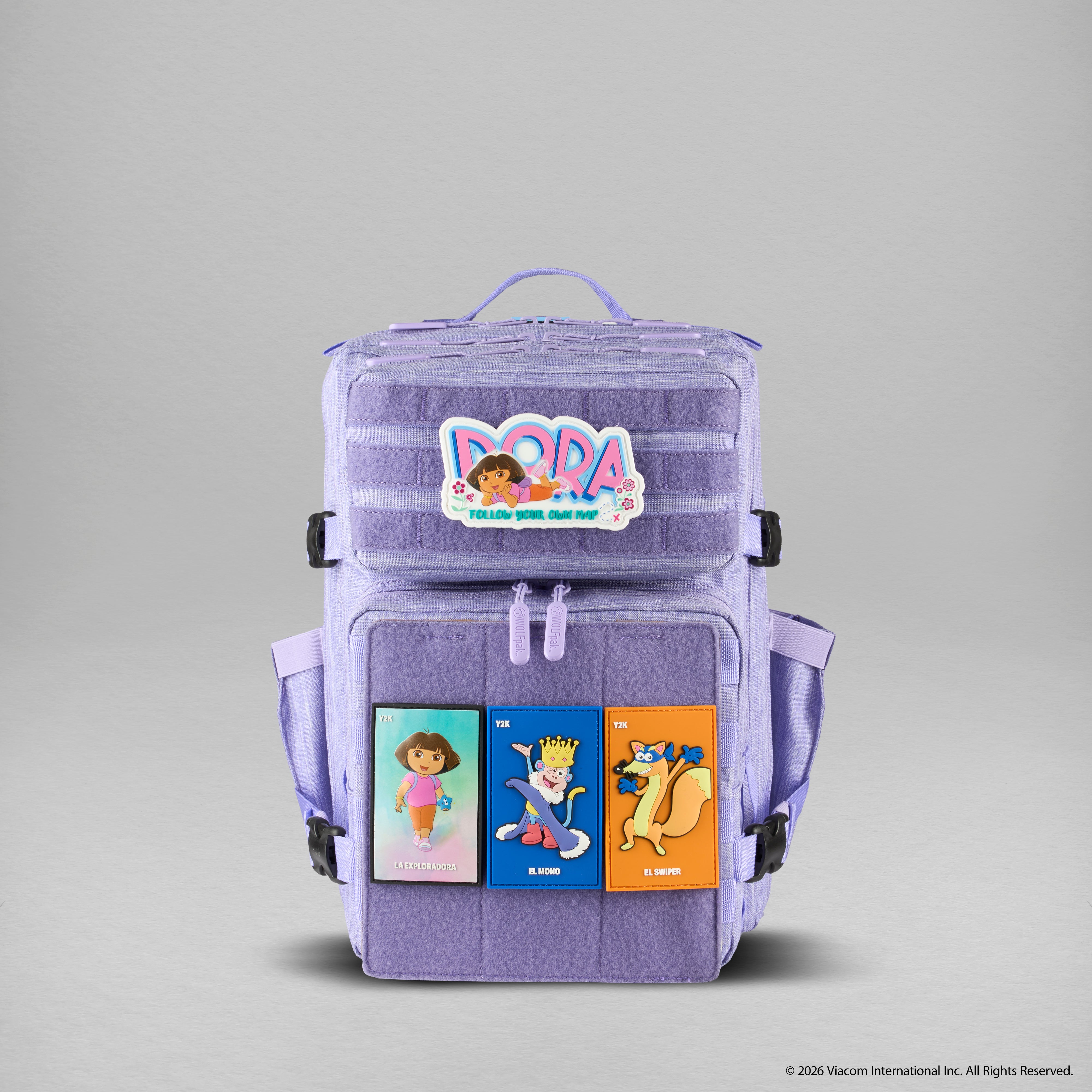 Molle Hook & Loop Tactical Pad Panel Attachment Purple PREVIEW