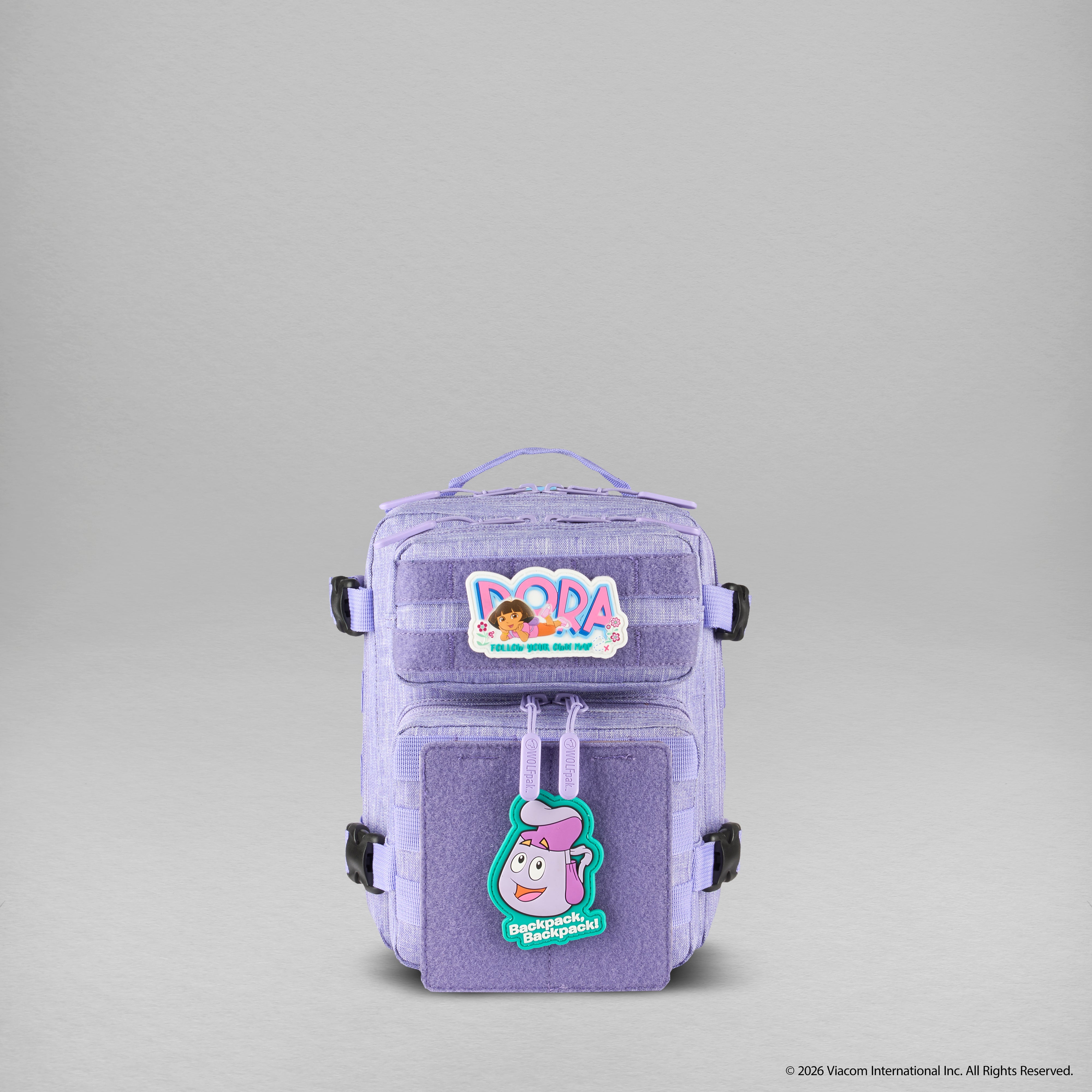 Molle Hook & Loop Tactical Pad Panel Attachment Purple PREVIEW