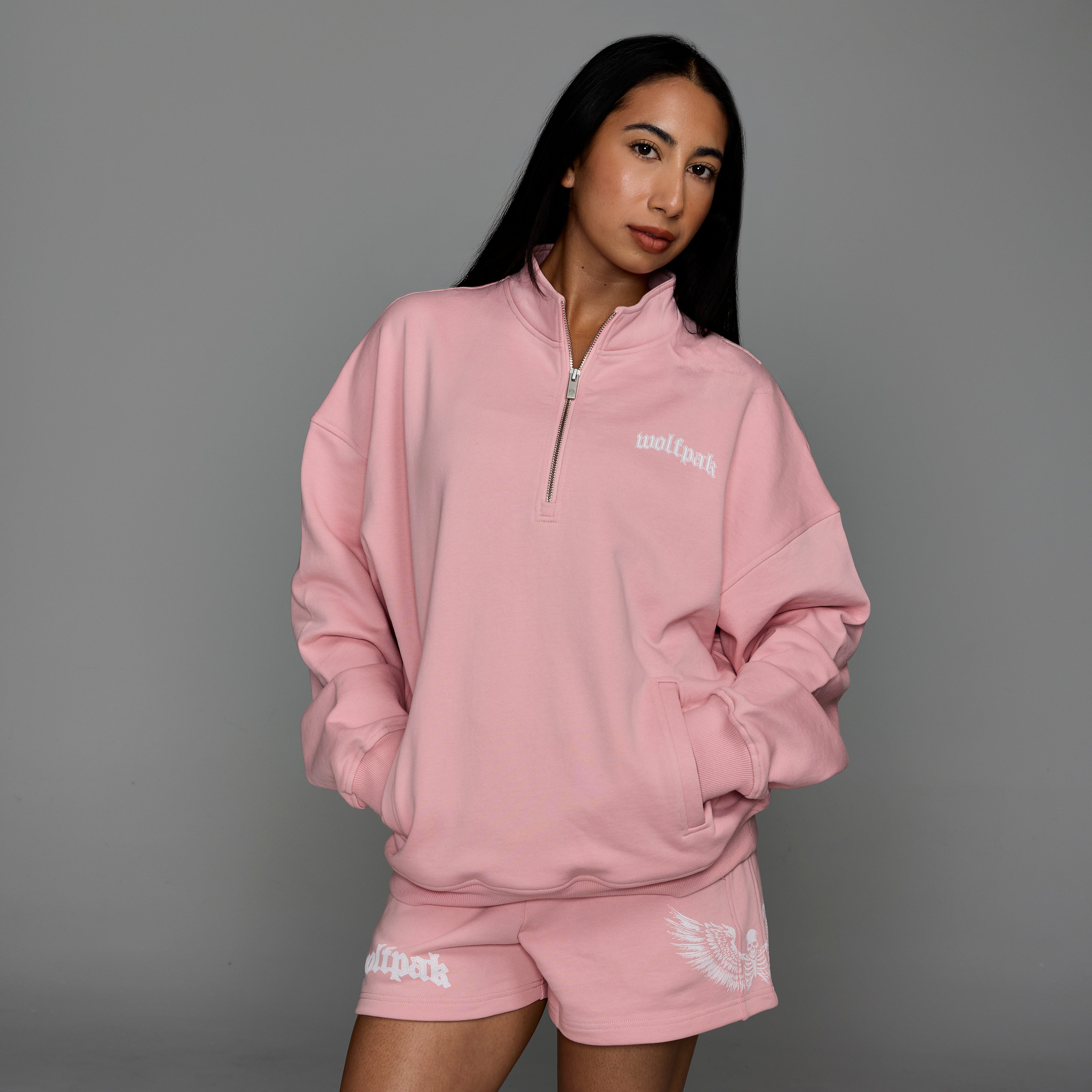 Deathwing Pink Half Zip