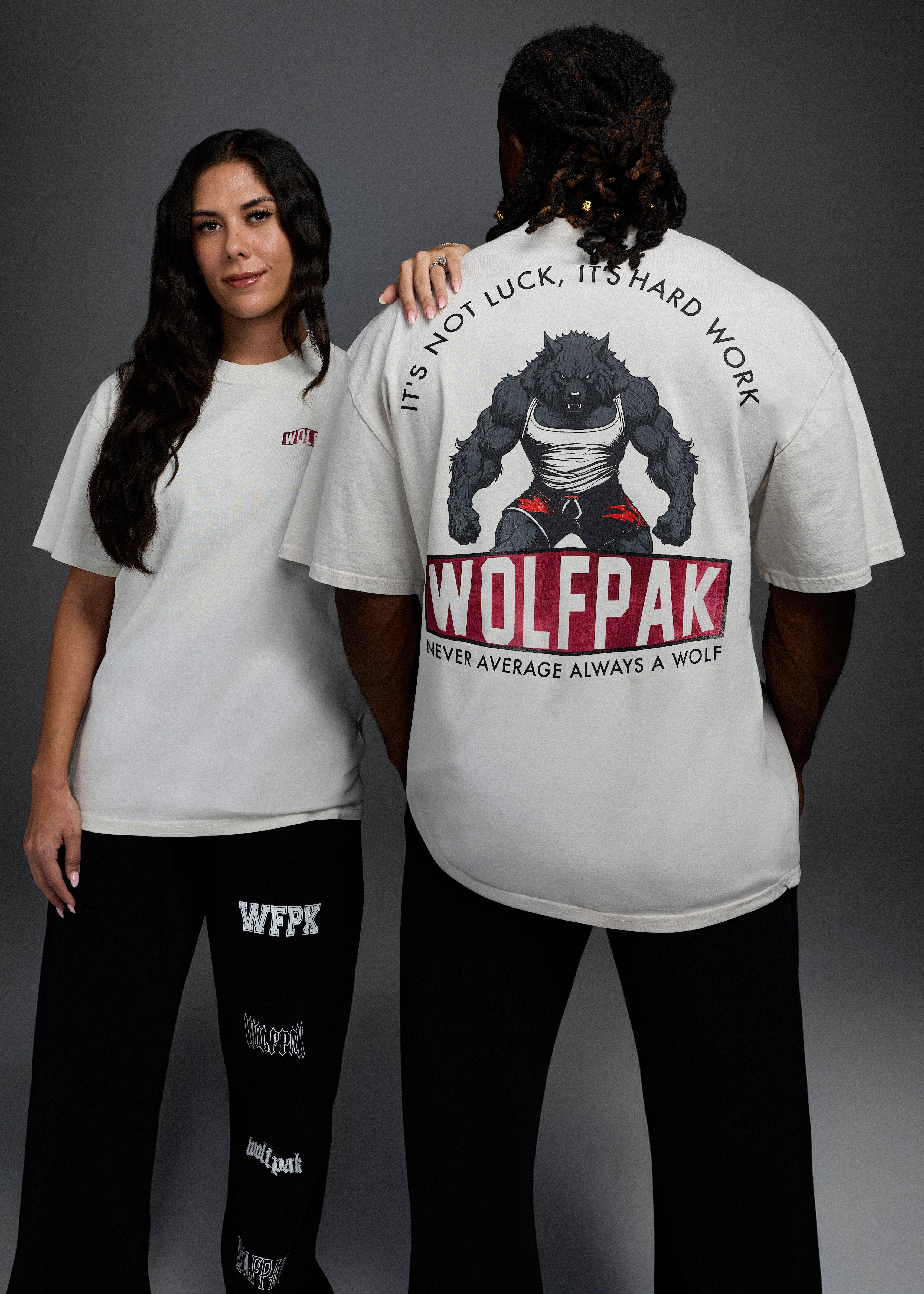 Strength Club Never Luck Graphic T-Shirt