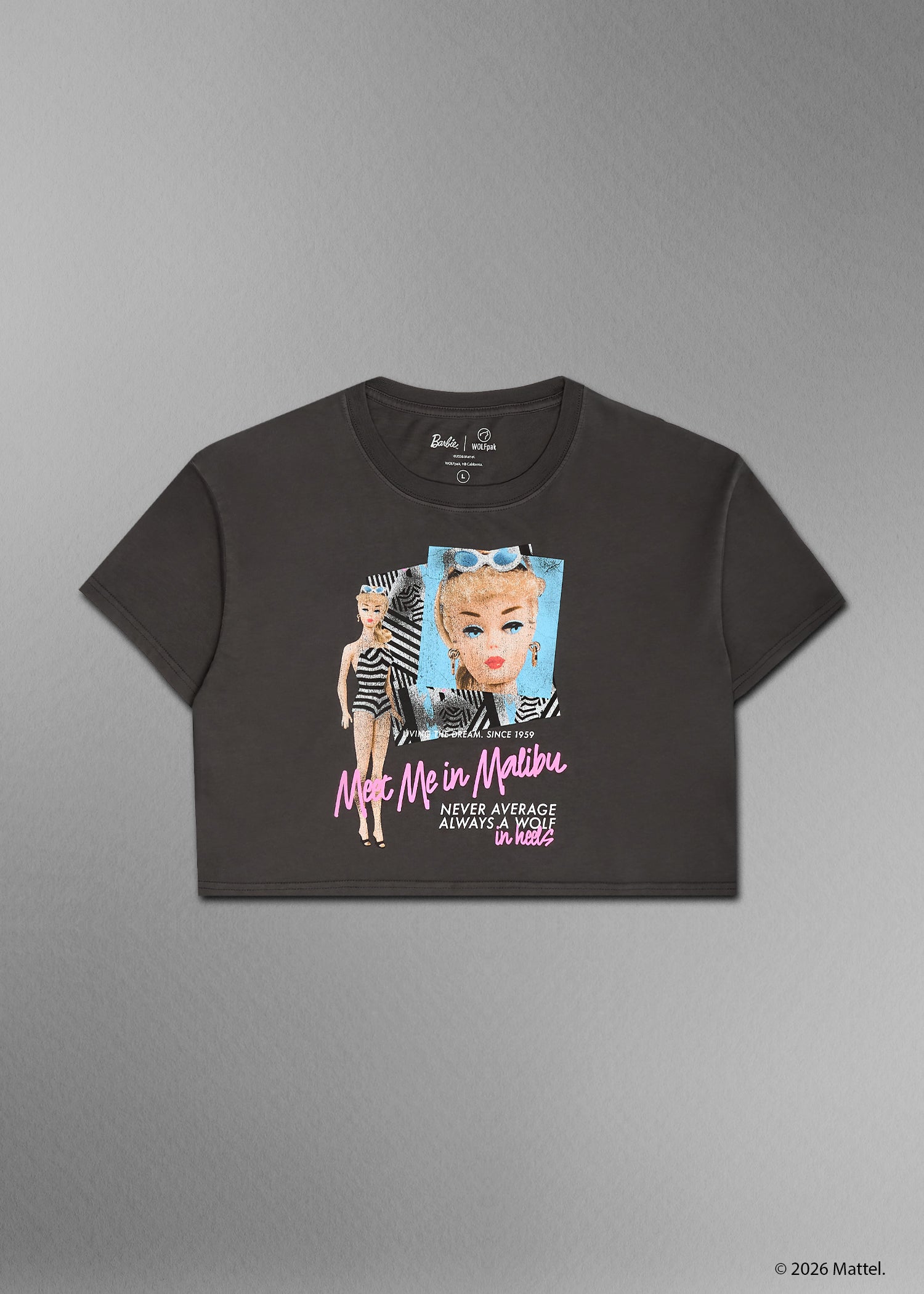 Barbie Meet in Malibu Graphic Crop Shirt