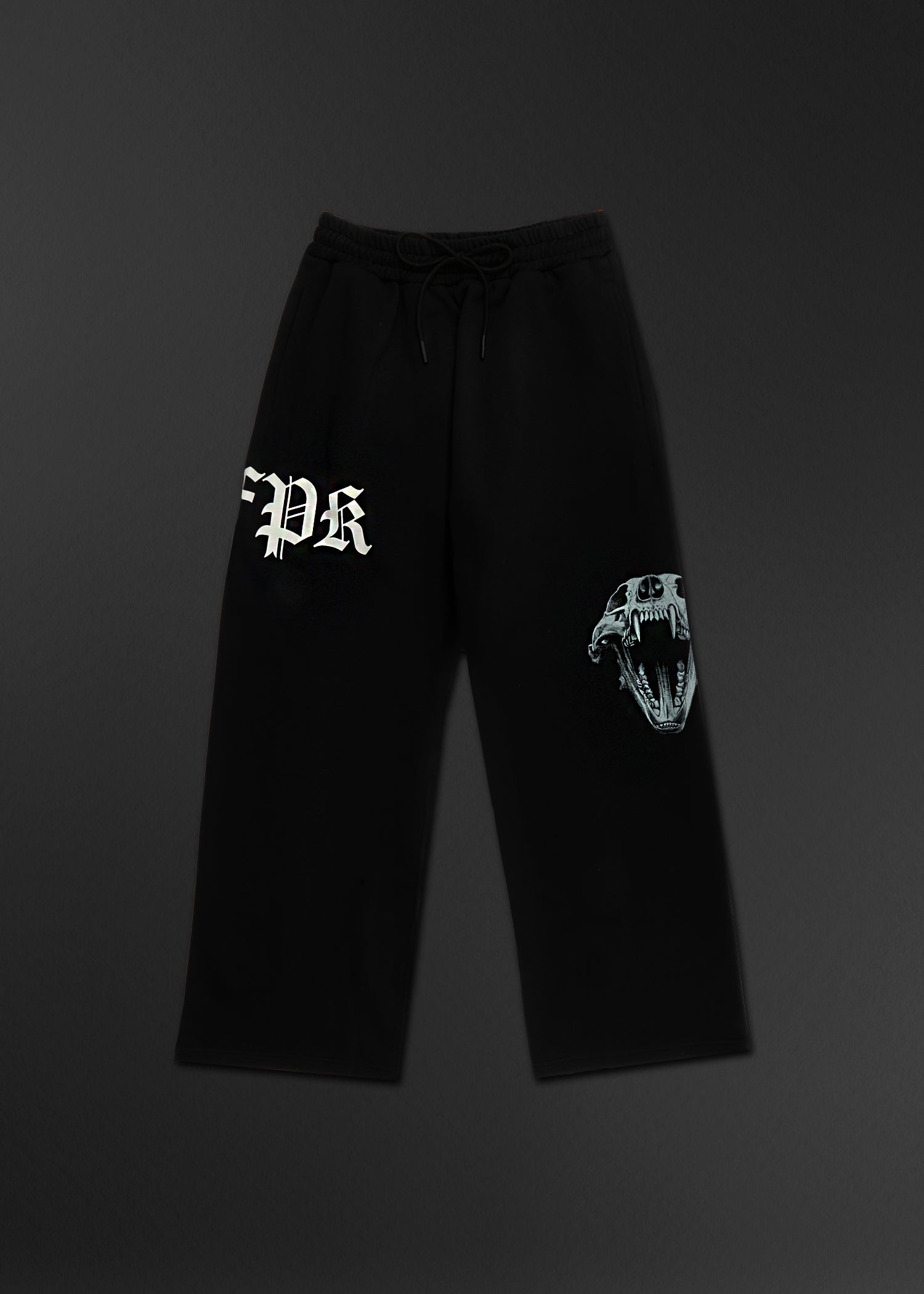 Forever Alpha Black Wide Leg Sweat Pants