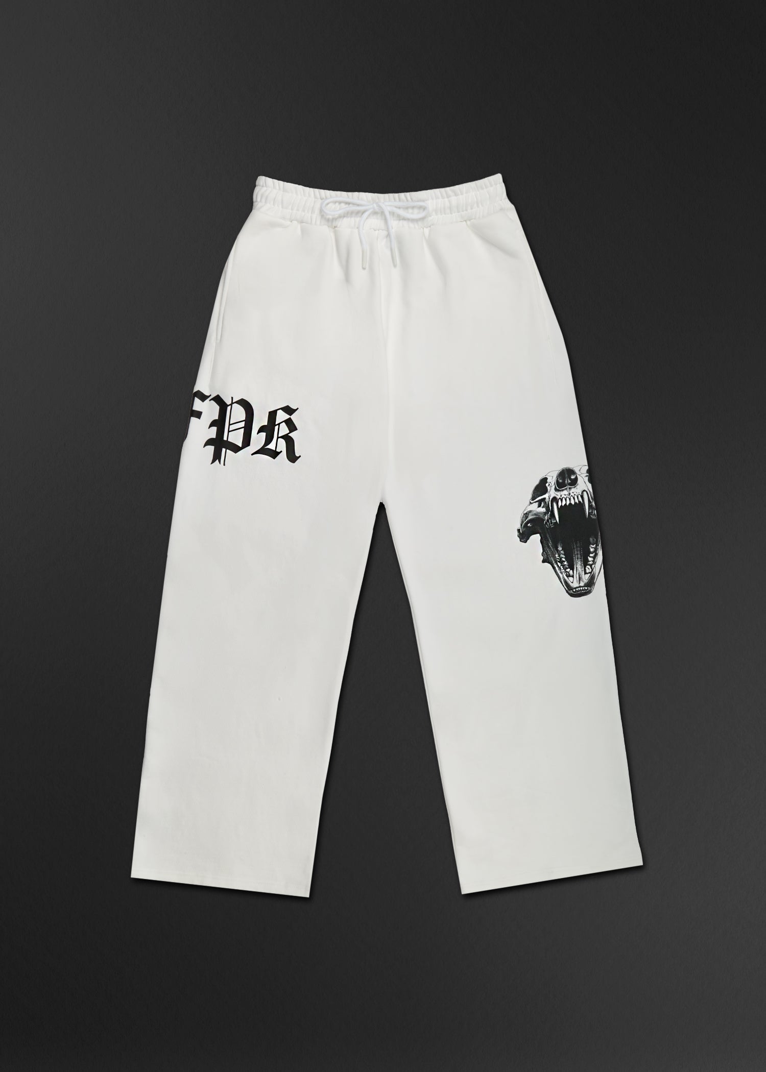 Forever White Wide Leg Sweat Pants