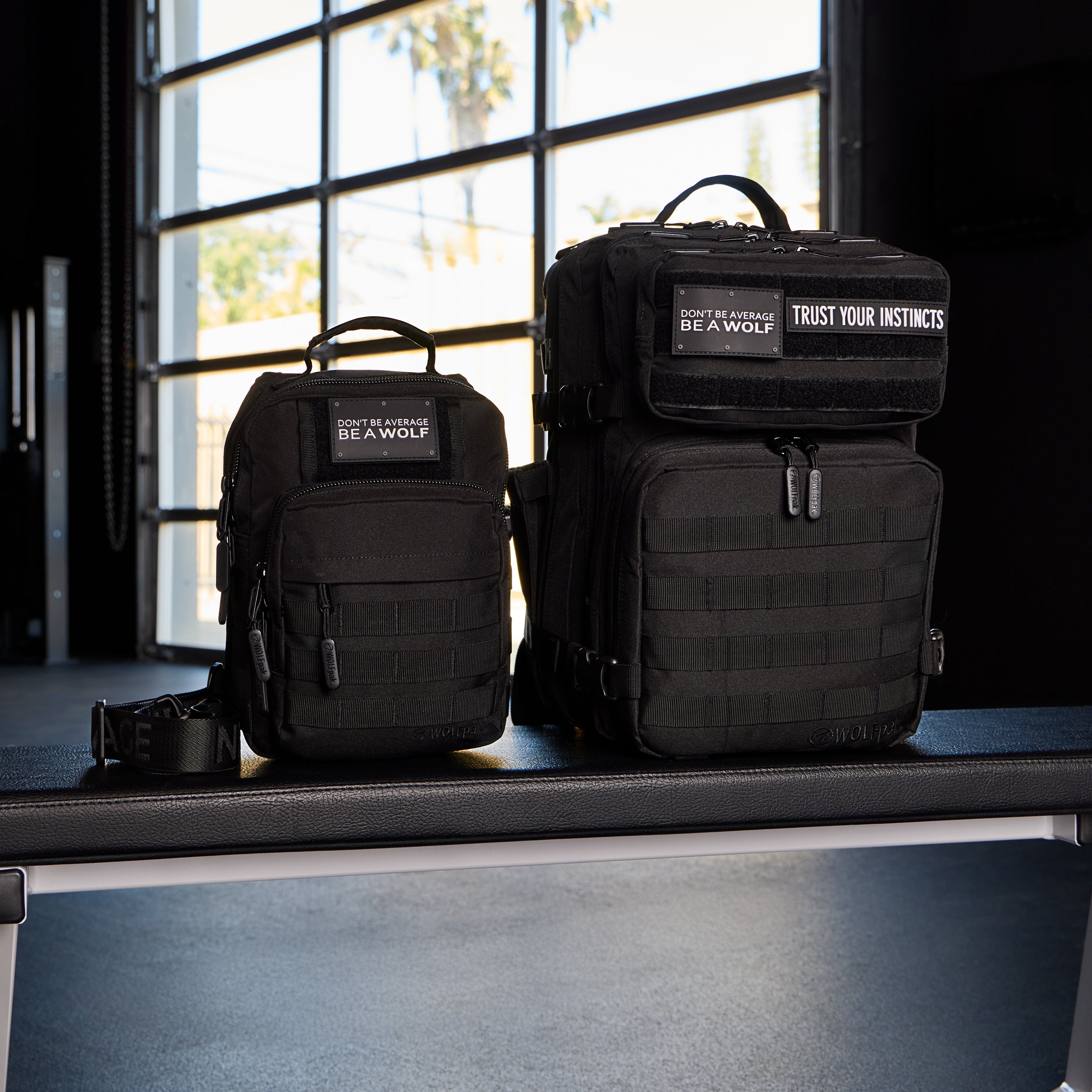 35L Alpha Black Backpack & 9L Tactical Sling Bundle