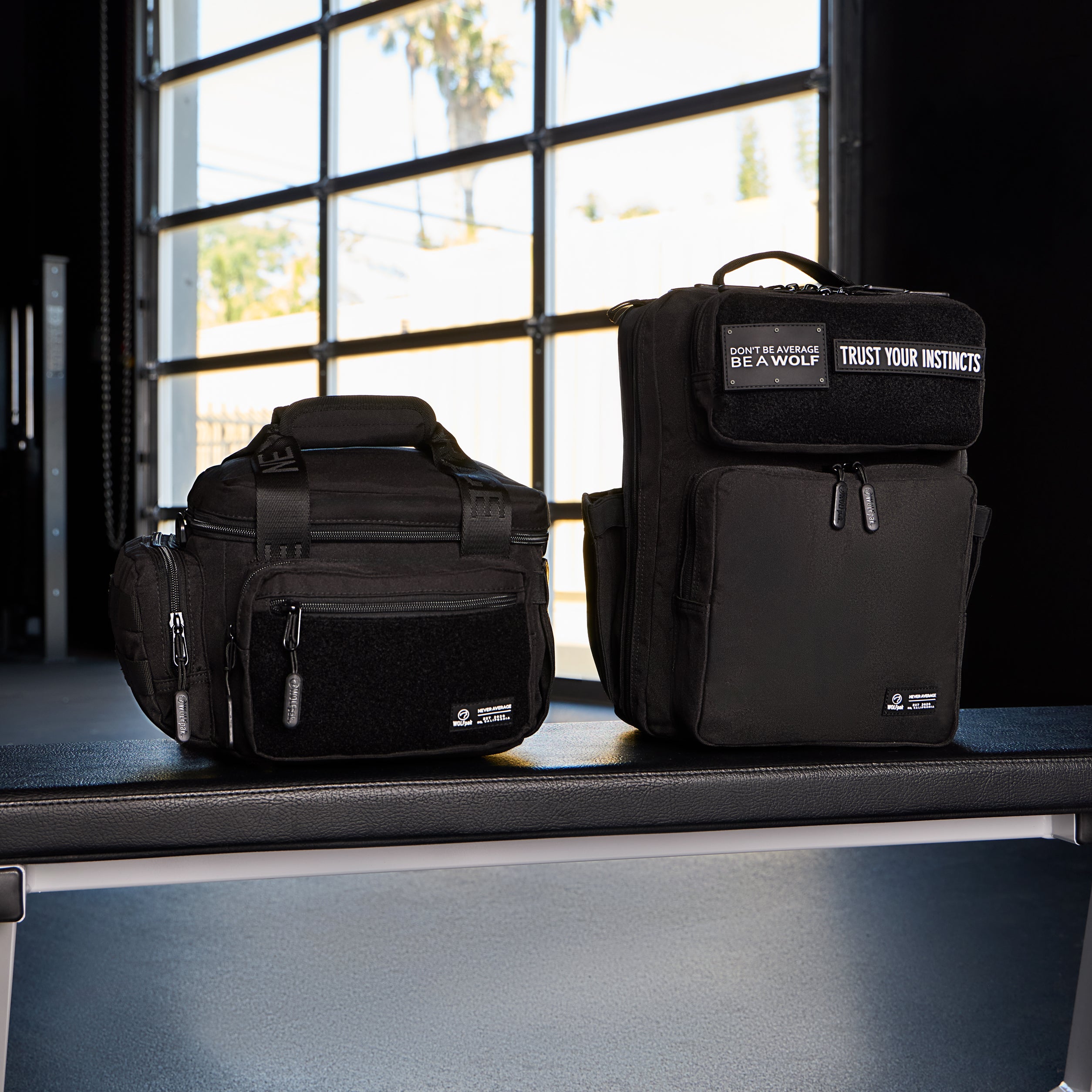 15L Alpha Black Backpack & 9L Lunch Box Bundle