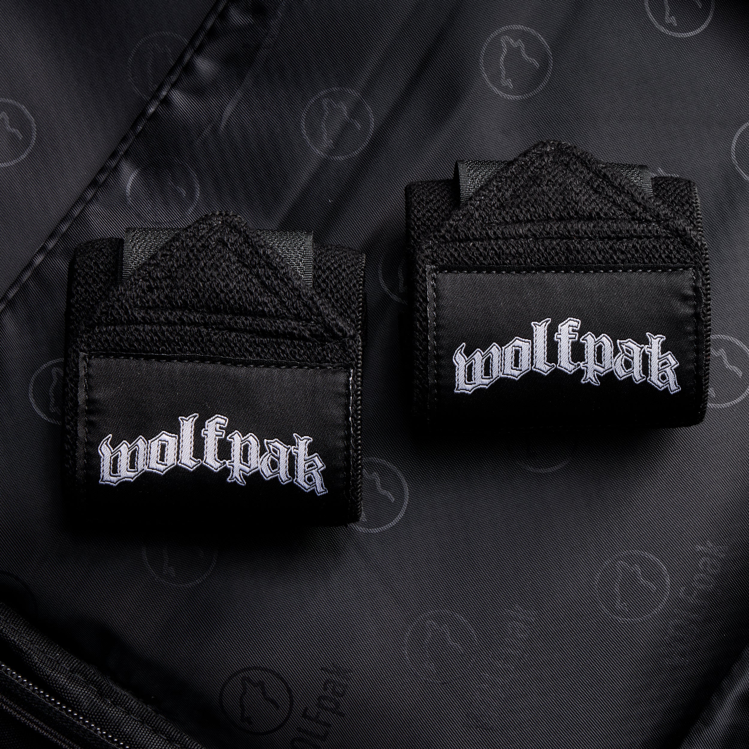 Deathwing Script Black Wrist Wraps 18"