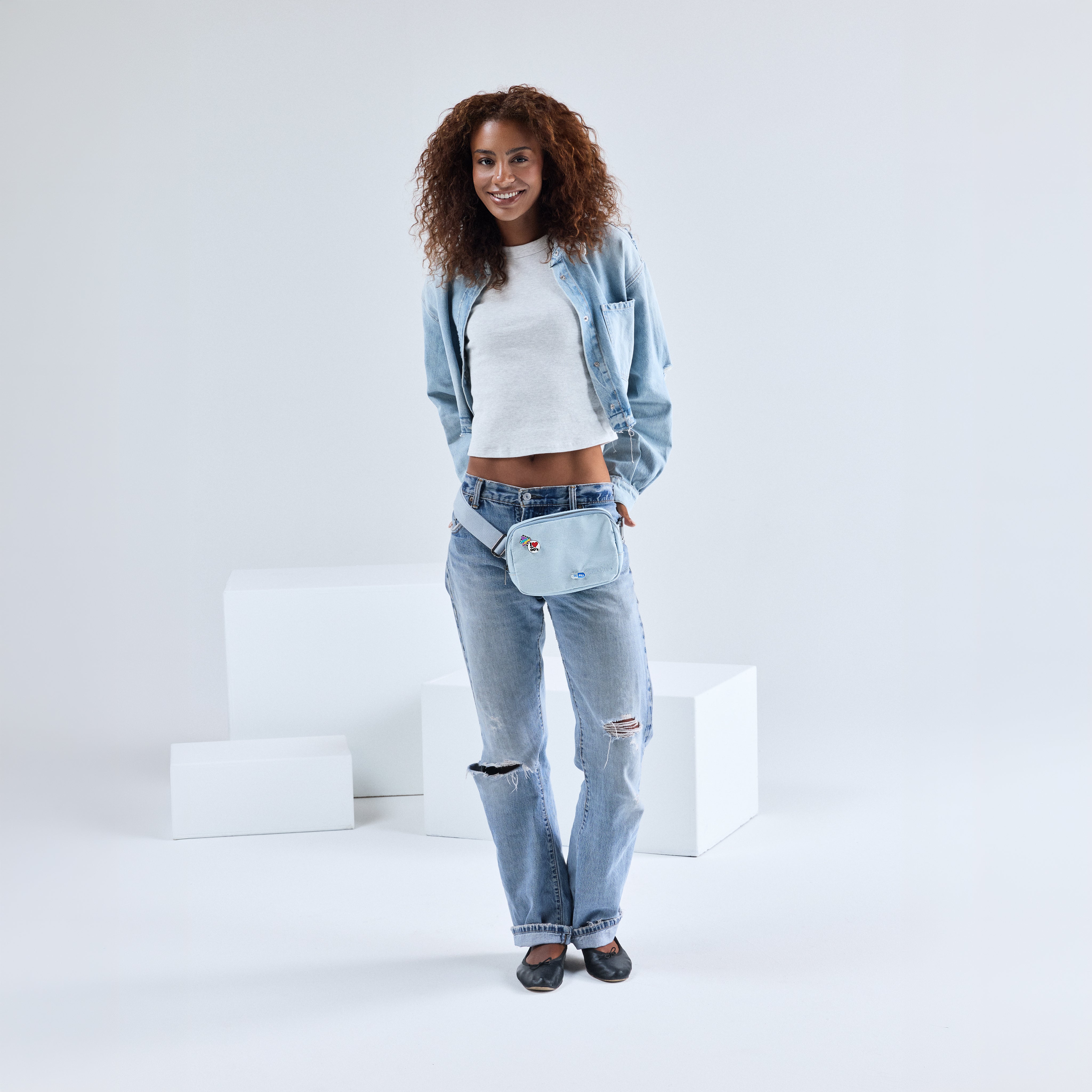 1.5L Crossbody Pack Classic Denim