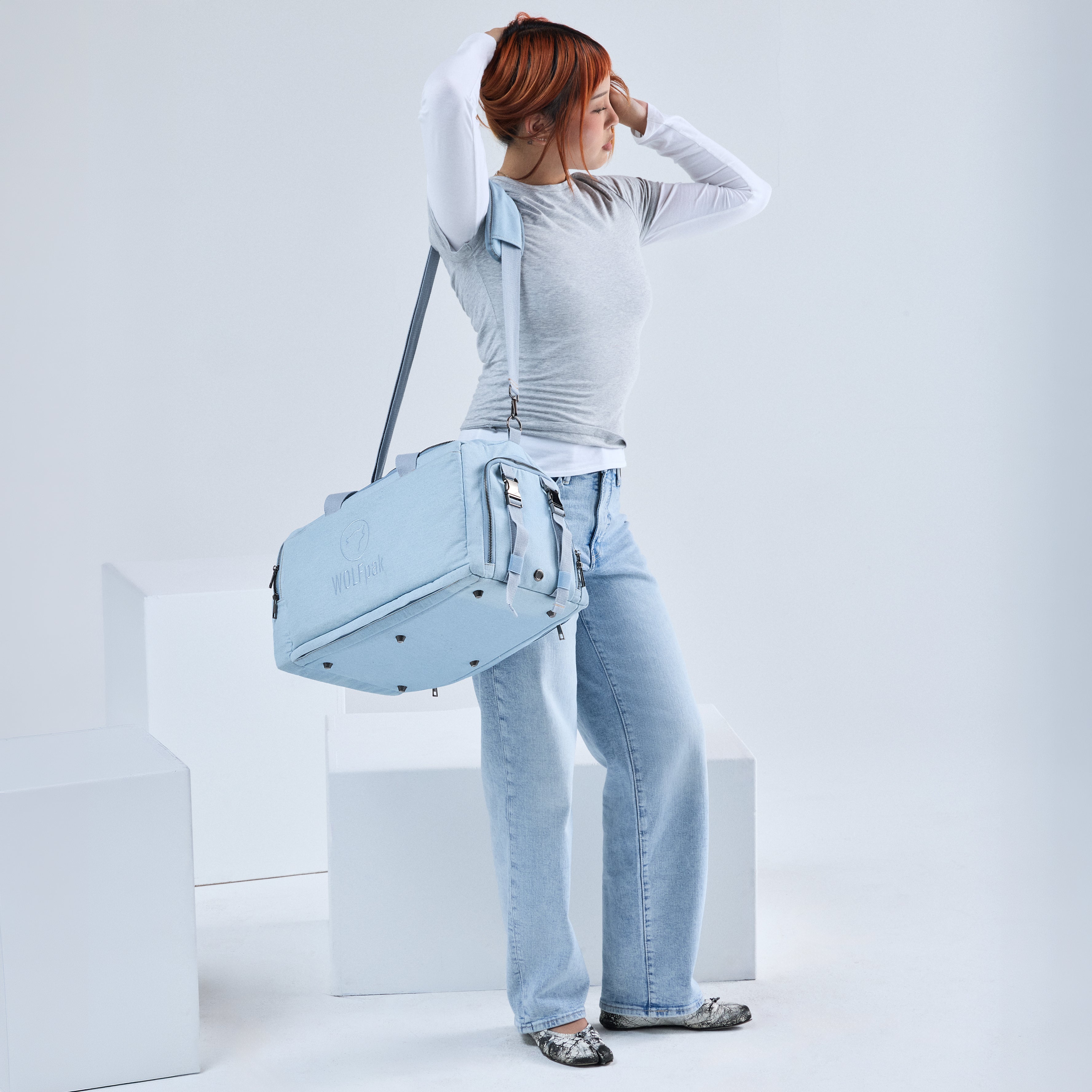 30L Perfect Duffle Bag Classic Denim