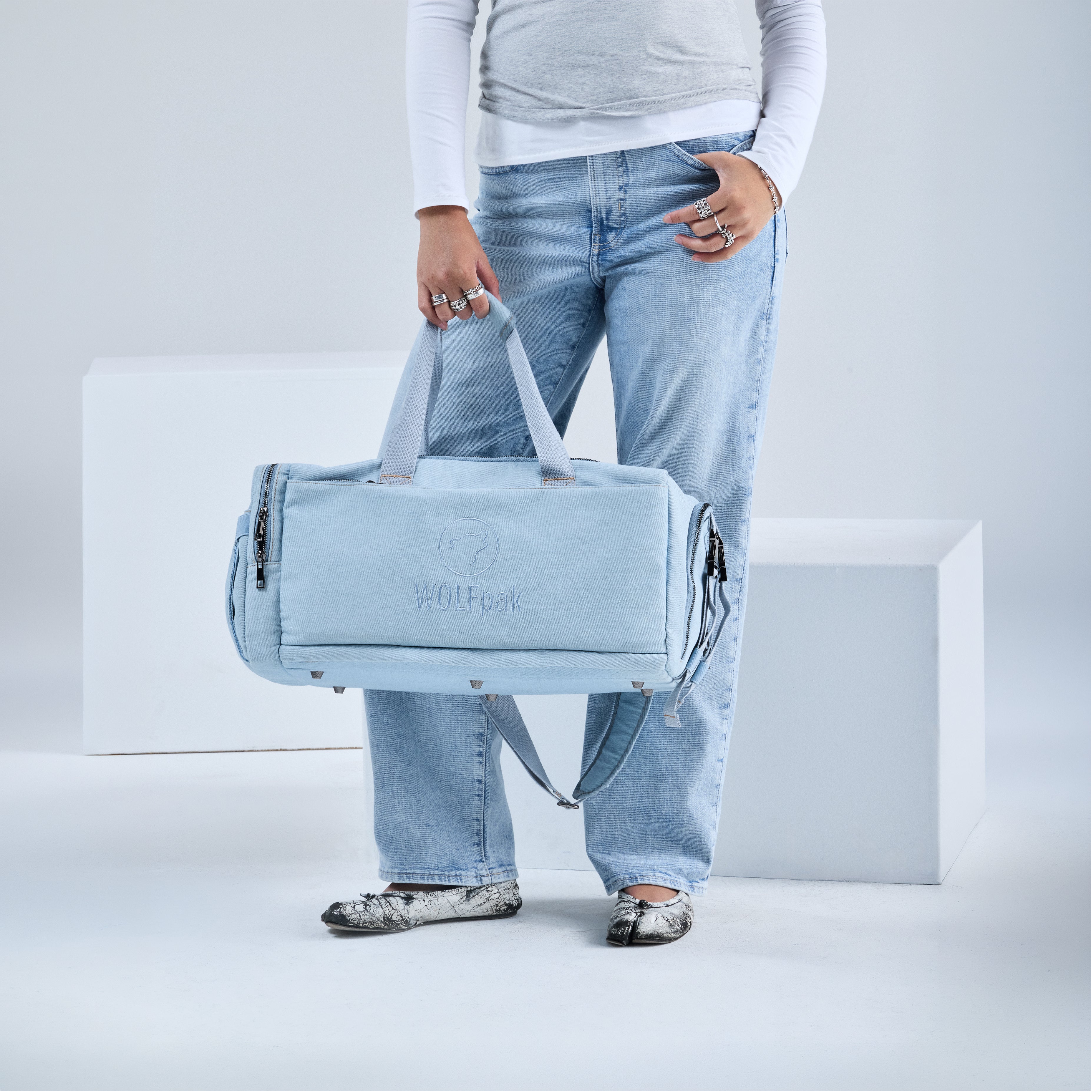 30L Perfect Duffle Bag Classic Denim