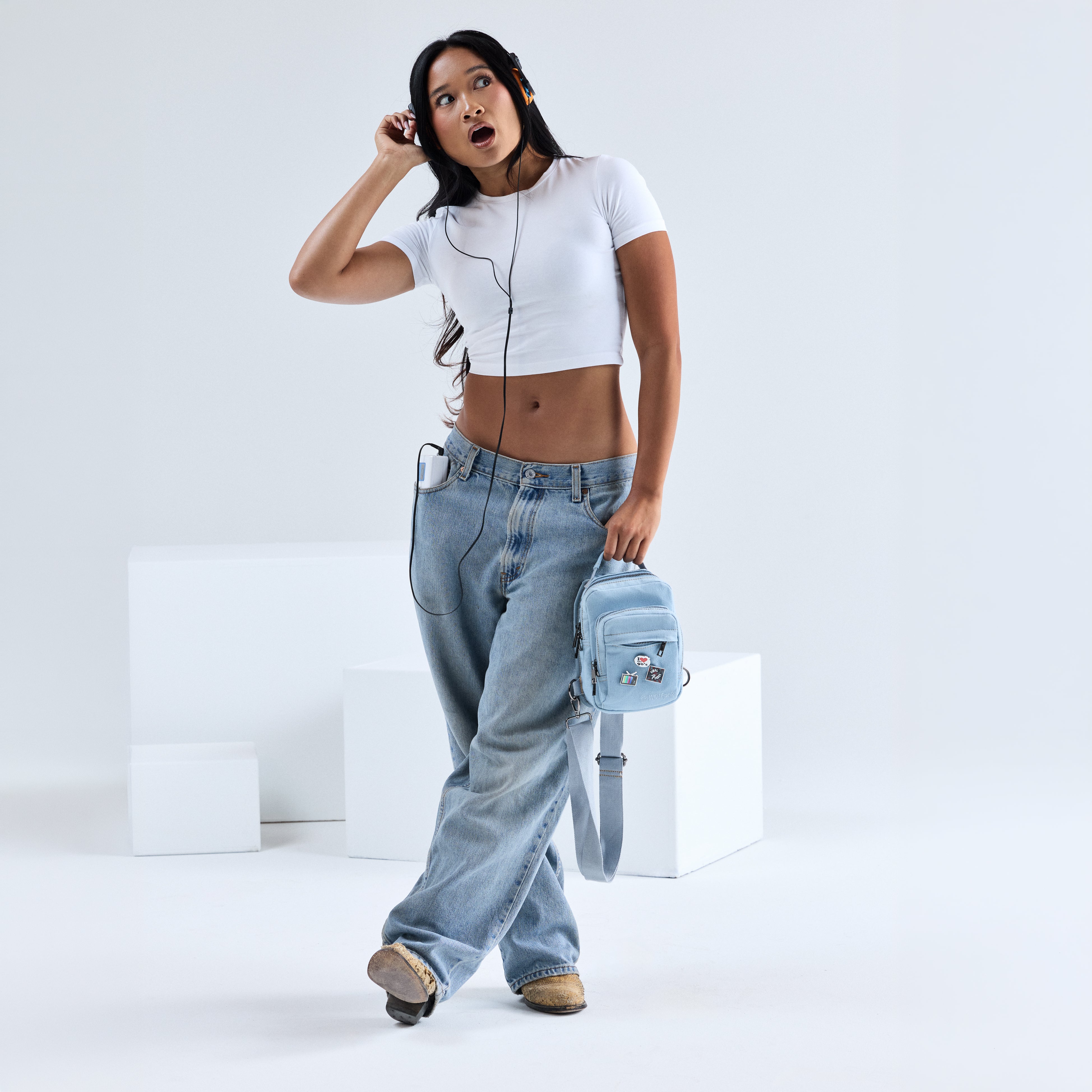 4L Mini Sling Bag Classic Denim