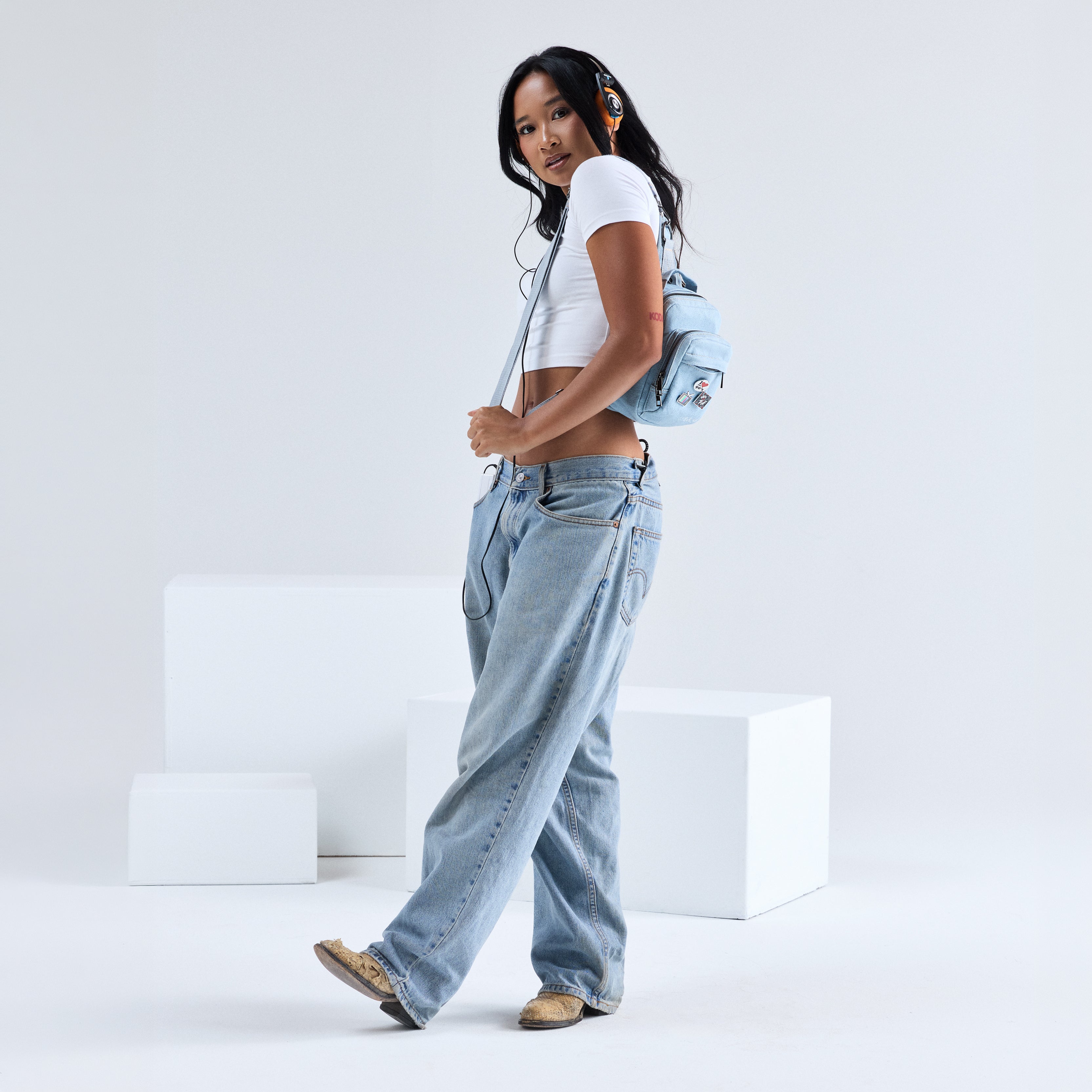 4L Mini Sling Bag Classic Denim