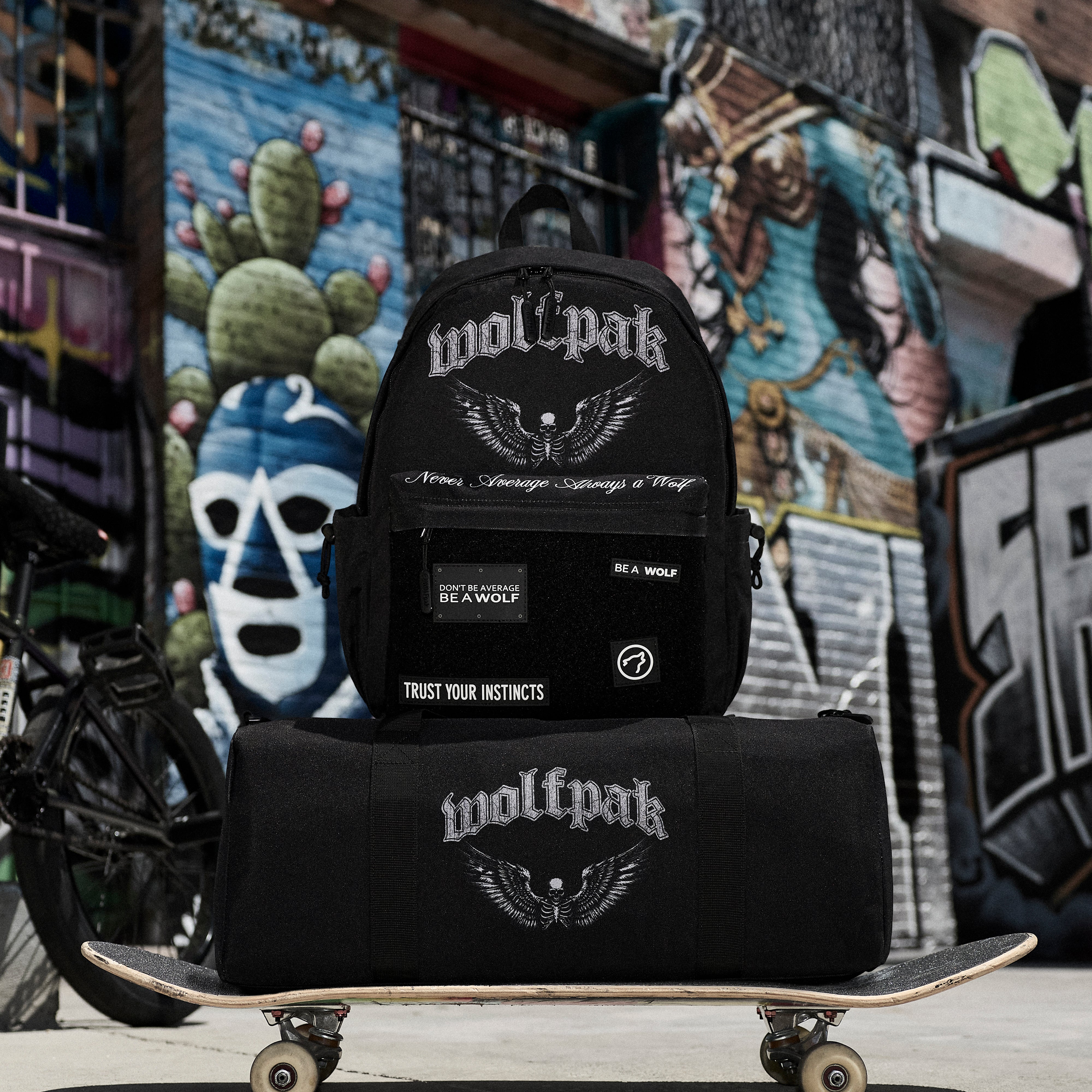 Everyday Patch Panel Backpack & Duffle Bundle