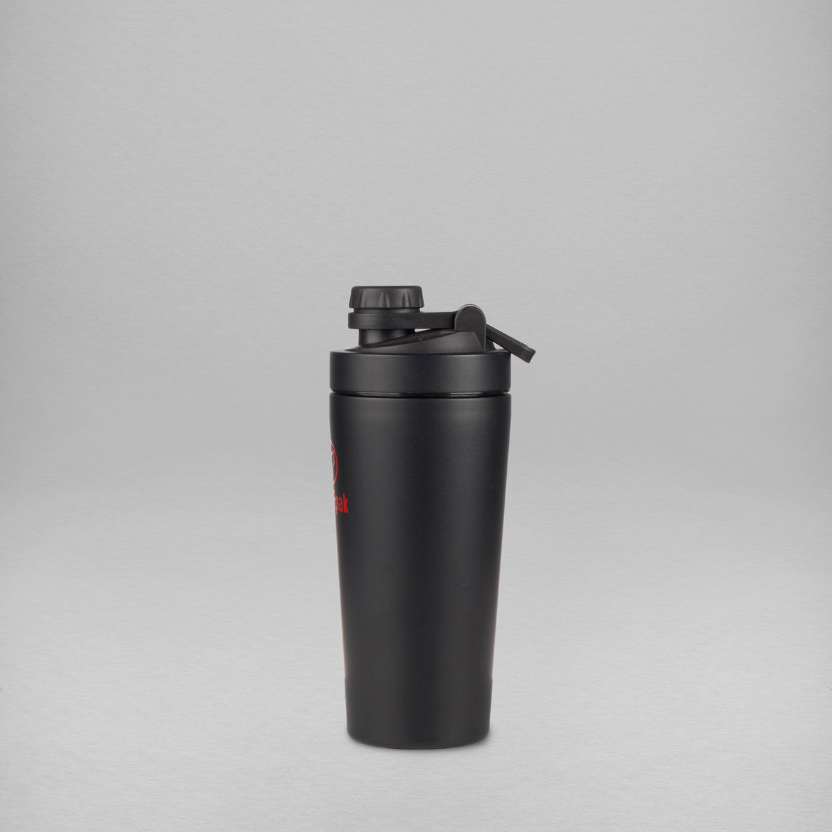 20oz Alpha Black with Red Twist Cap Shaker