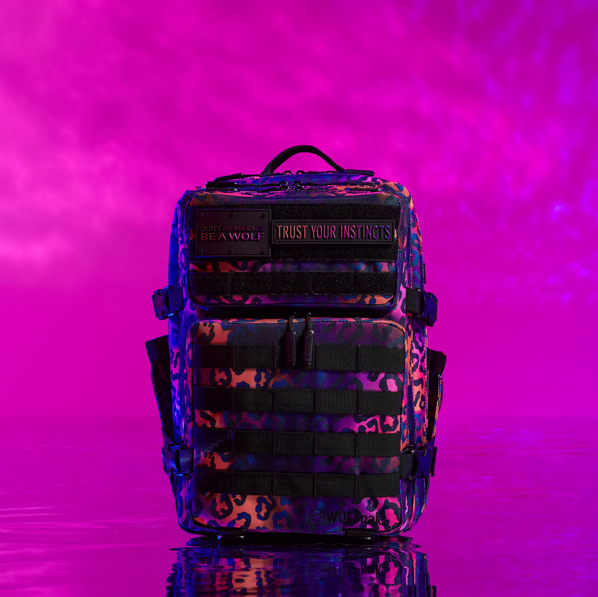 25L Backpack Neon Leopard