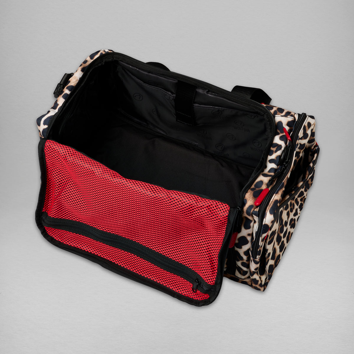 30L Perfect Duffle Bag Savage Red Leopard