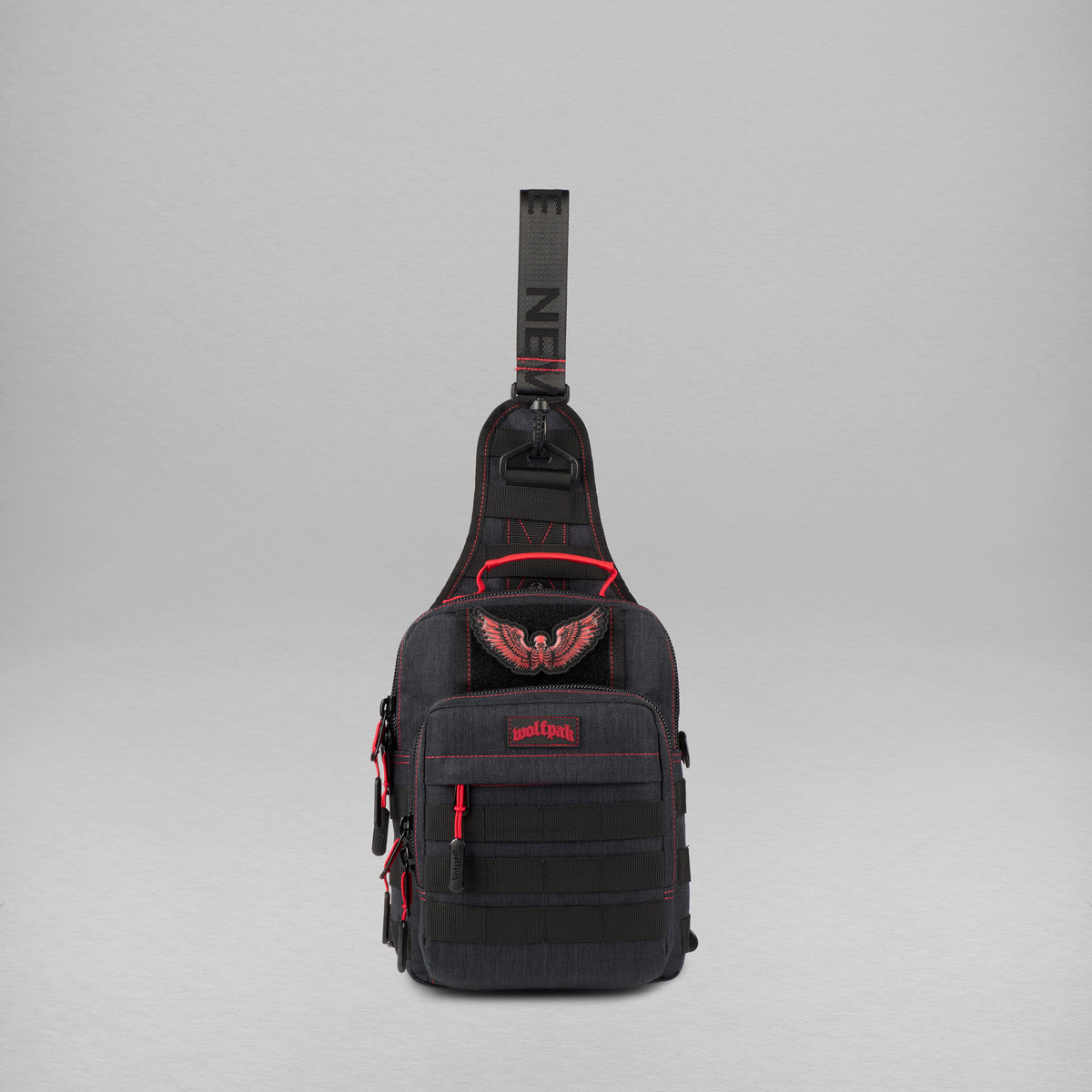 9L Tactical Sling Bag Deathwing Red