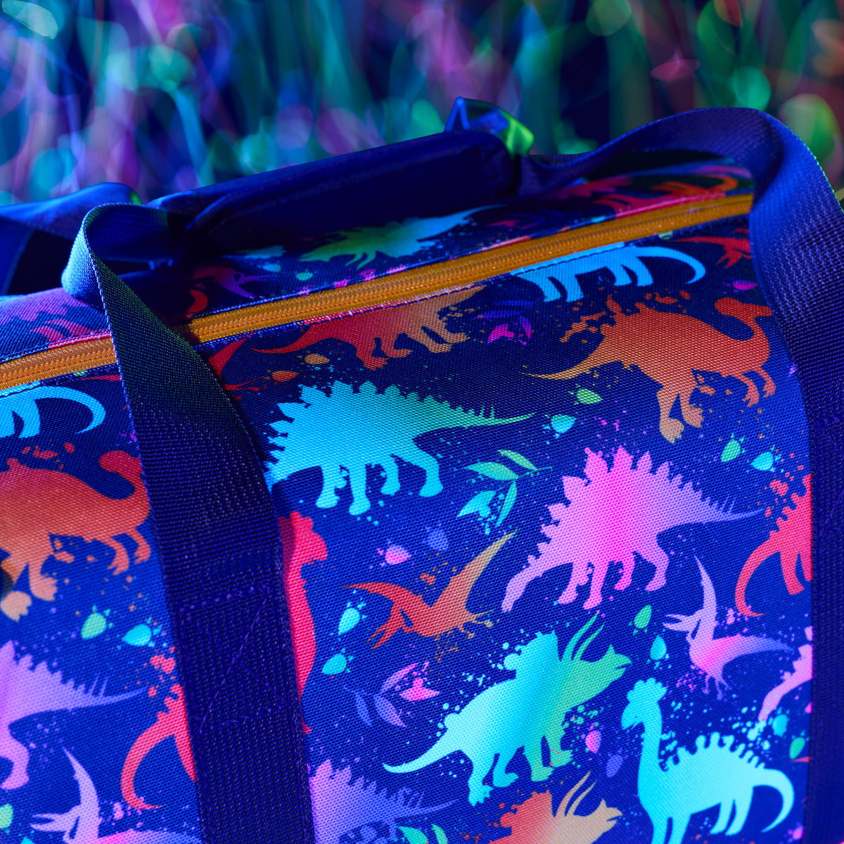 11L Active Duffle Mini Script Neon Dino