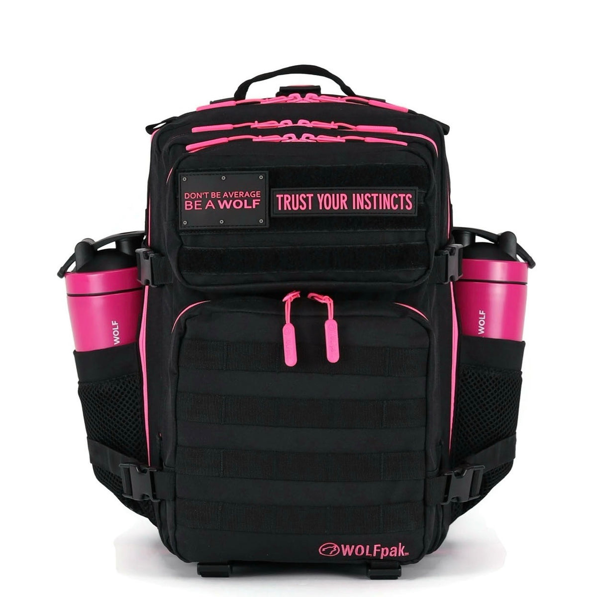 WOLFpak - 35L Backpack Black Neon Pink - Backpack - Neon Pink - Gym Bag - Tactical Backpack - Travel Gear - Fitness Storage