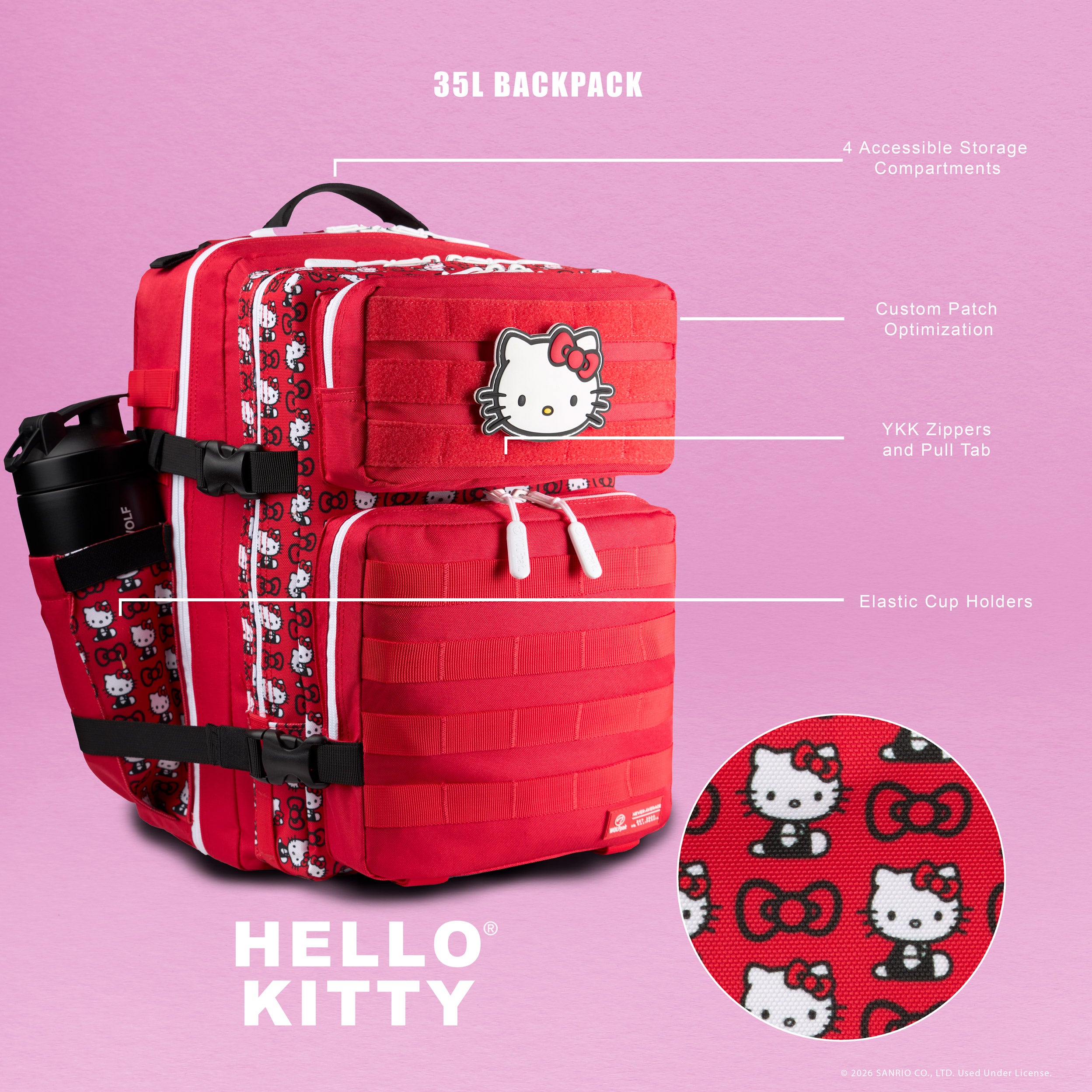 35L Backpack Hello Kitty