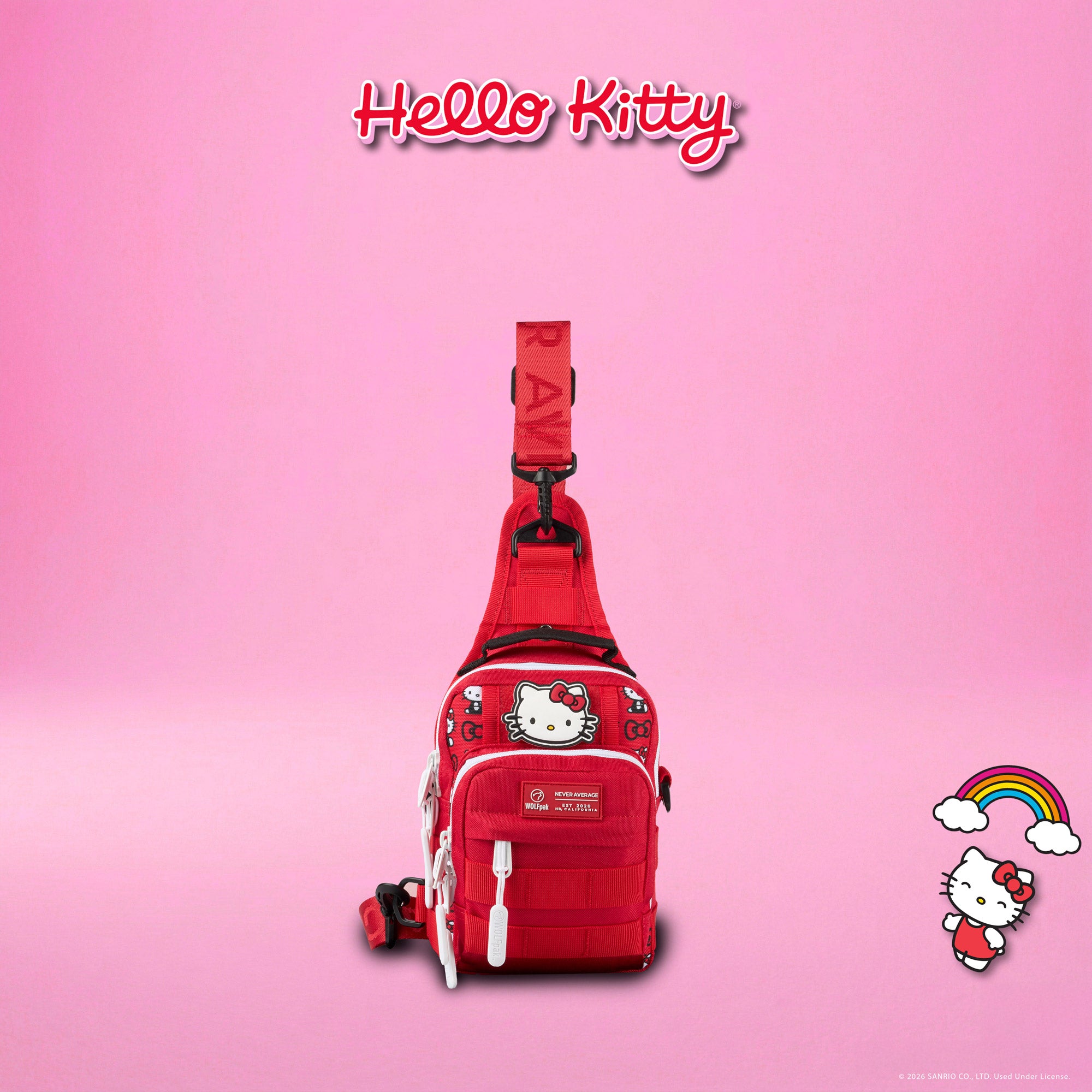 4L Mini Tactical Sling Bag Hello Kitty