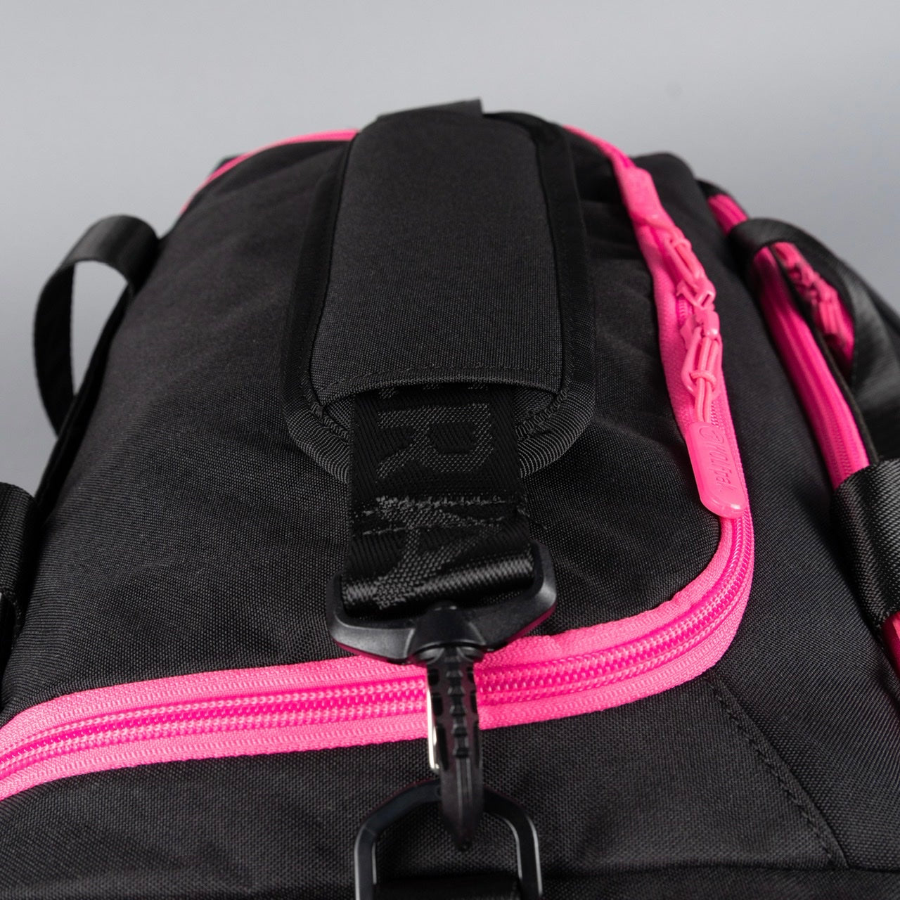 20L Mini Duffle Bag Black Neon Pink