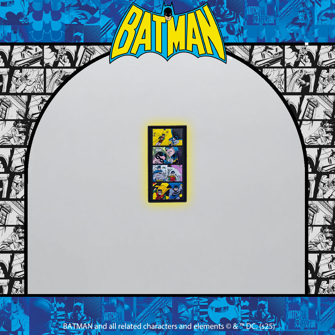 Retro Batman and Robin Comic Strip Patch
