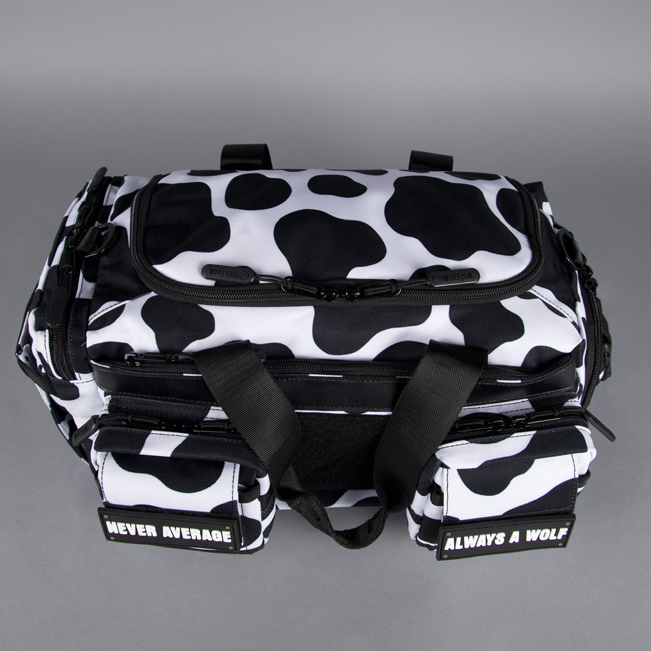 Mini sac de sport 20L vache noire et blanche