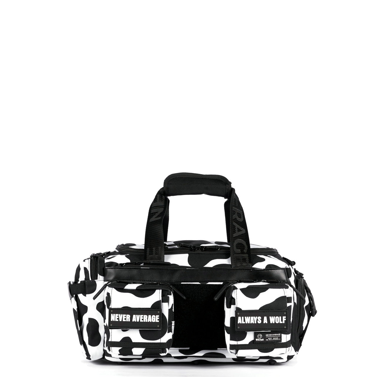 Mini sac de sport 20L vache noire et blanche