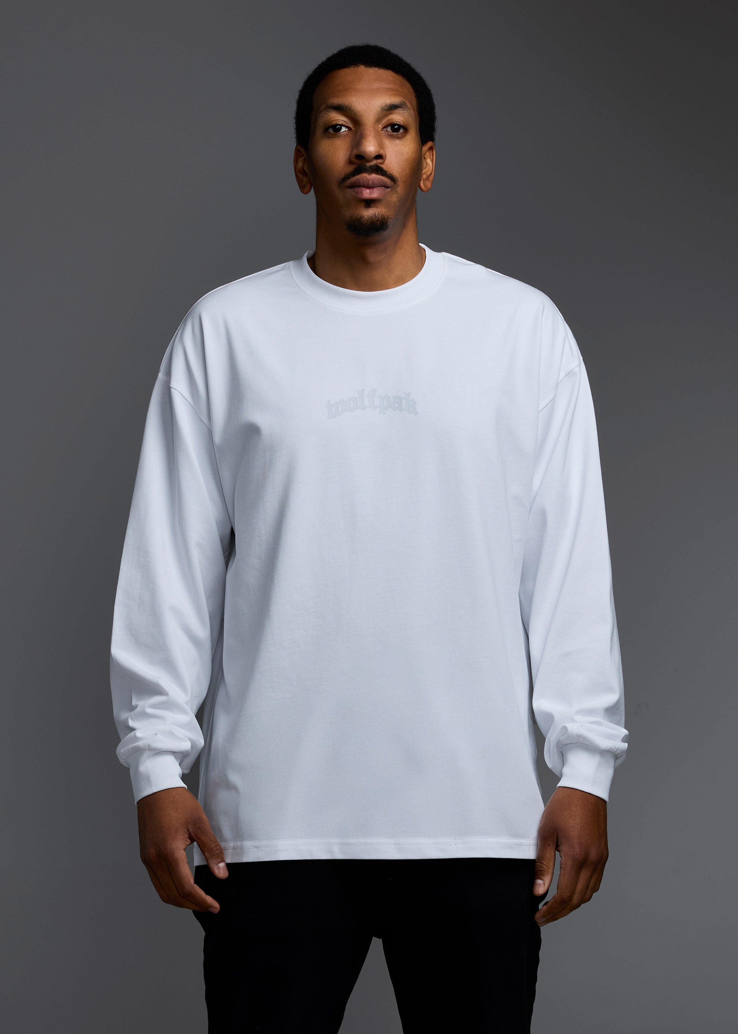 Deathwing White Long Sleeve Tee