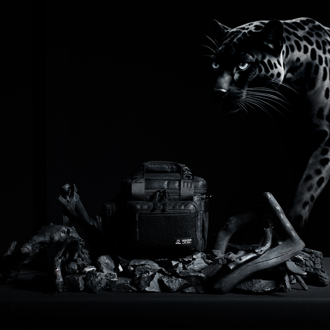 9L Black Leopard Mini Tactical Lunch Box