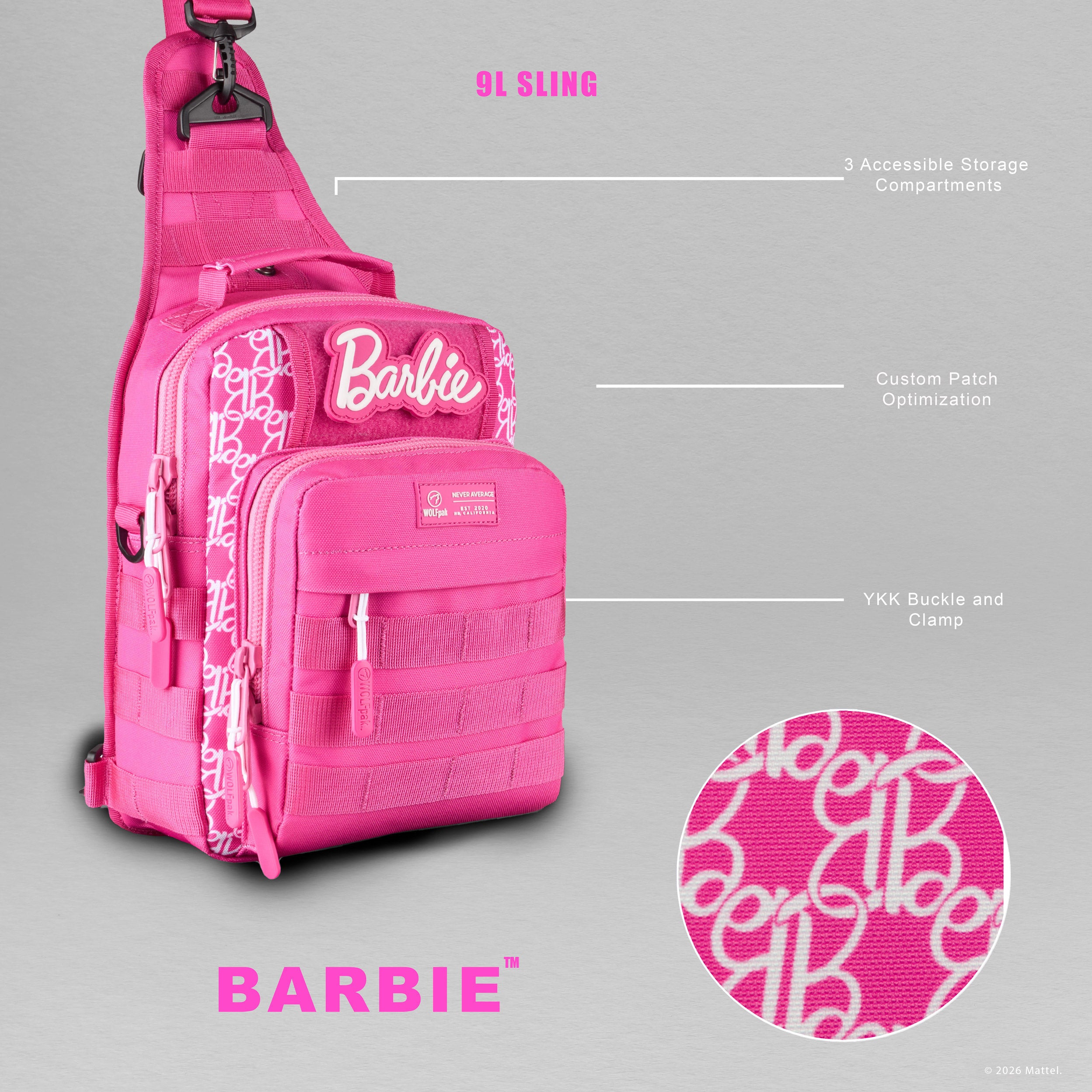 9L Tactical Sling Bag Barbie PREVIEW