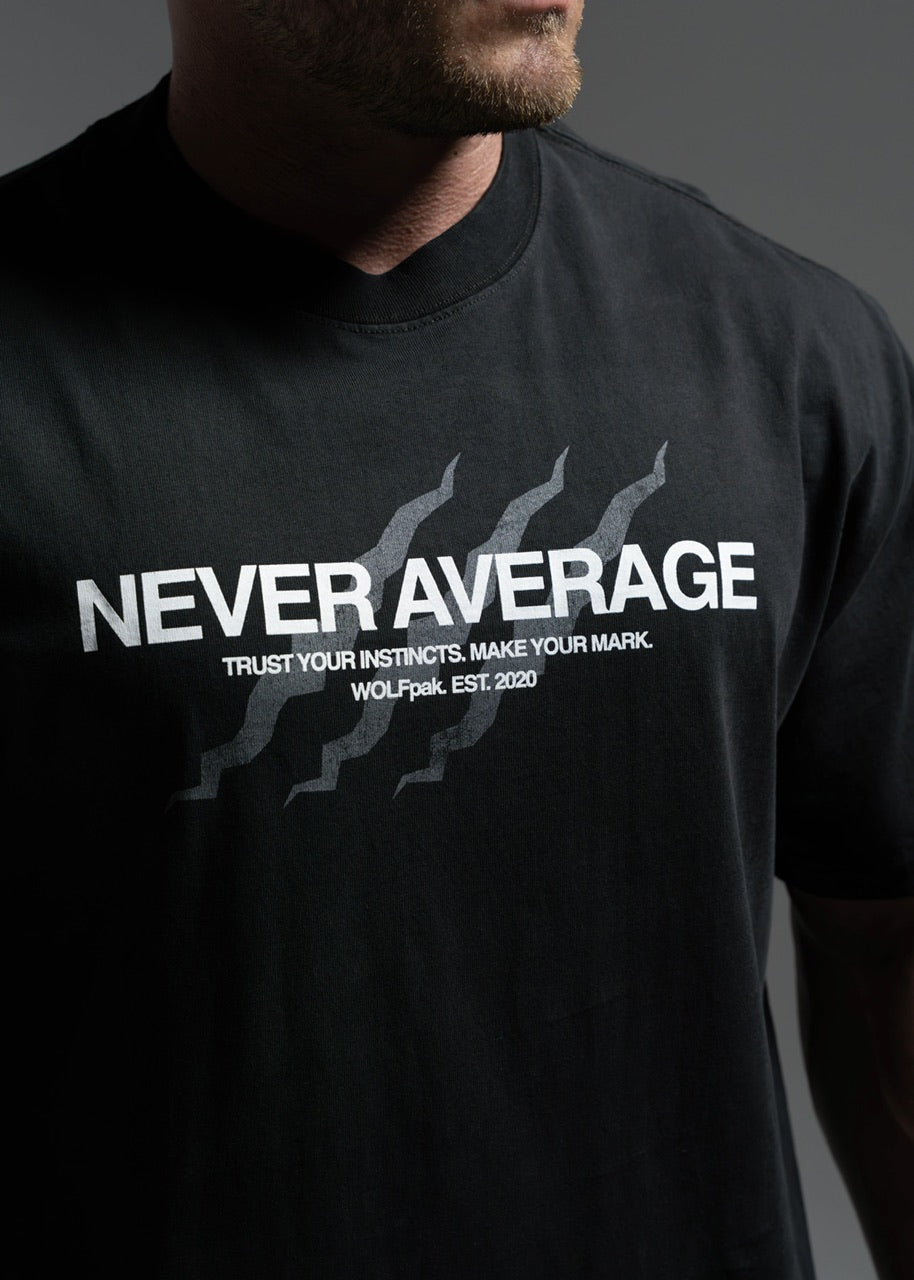 Core "NEVER AVERAGE CLAWS" Graphic T-Shirt