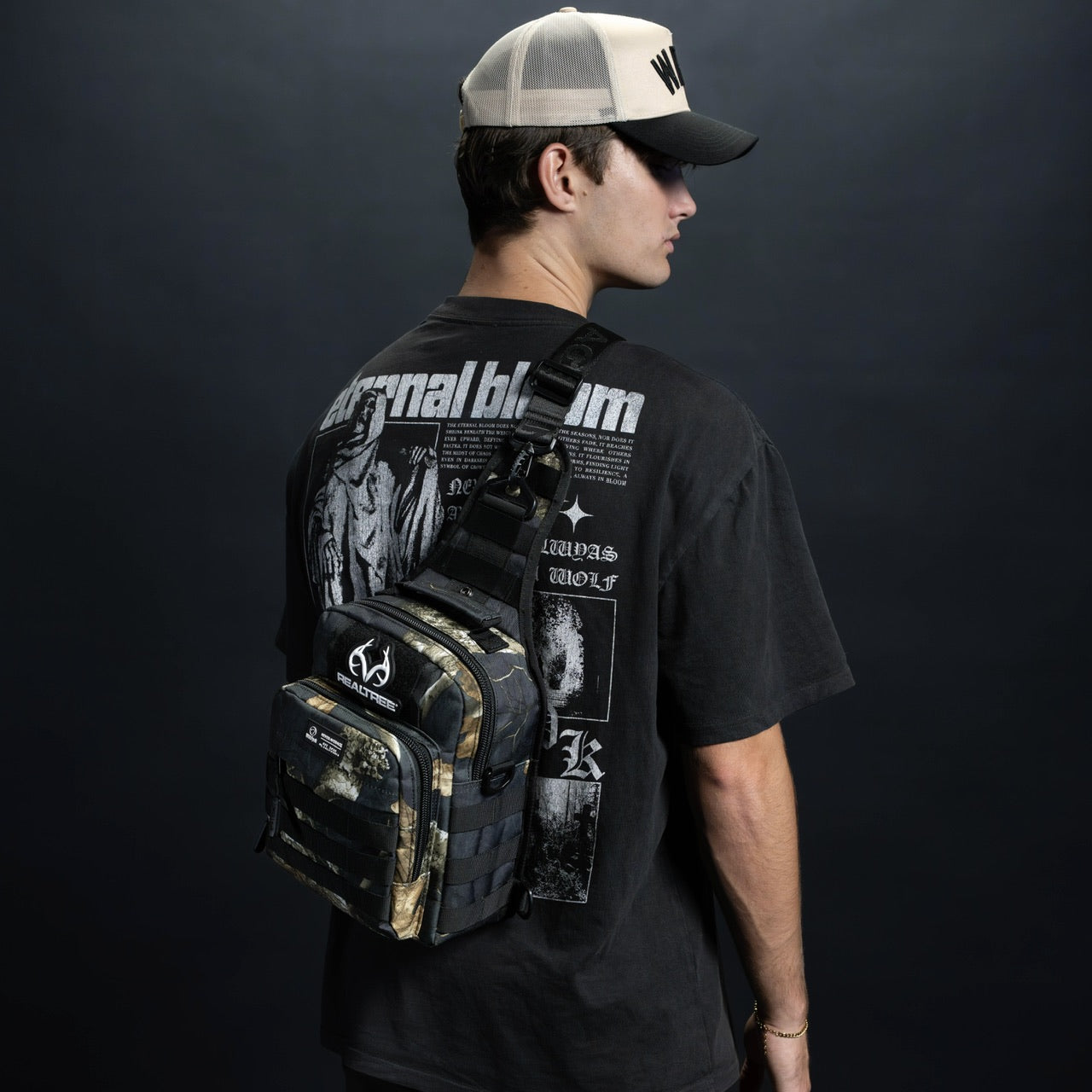 9L Tactical Sling Bag Realtree Edge Black