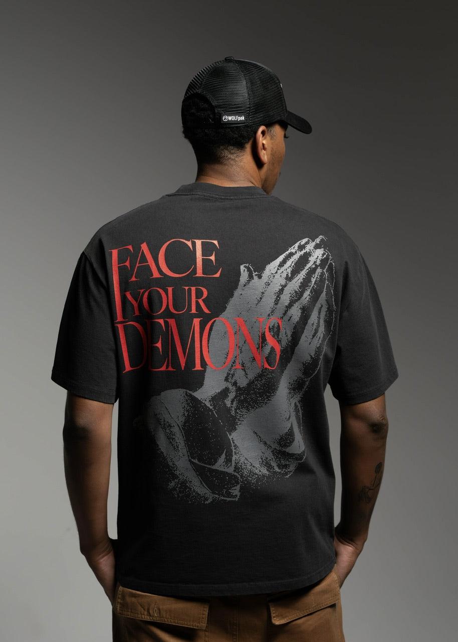 Duality Graphic T-Shirt Face Your Demons