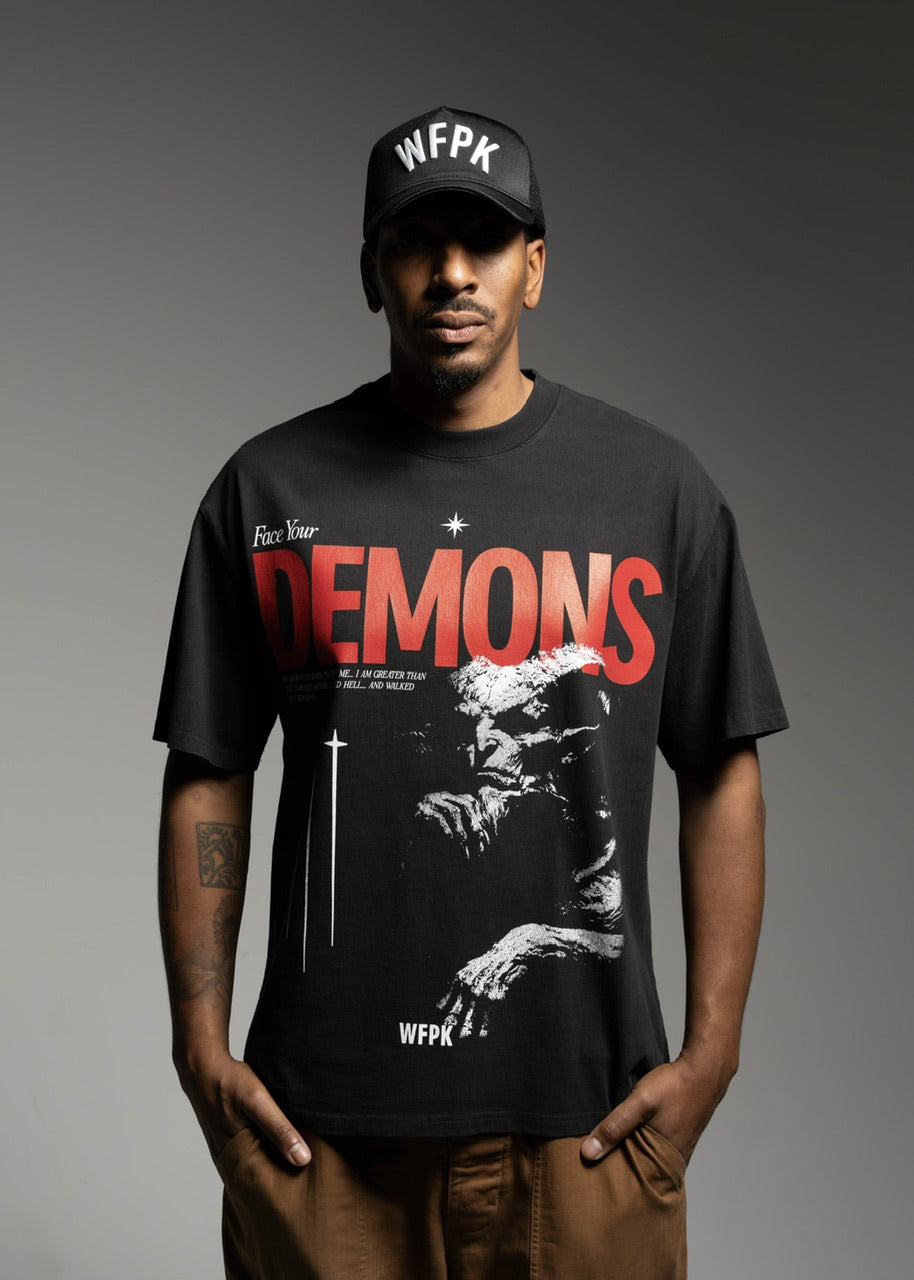 Face Em Graphic T-Shirt Face Your Demons